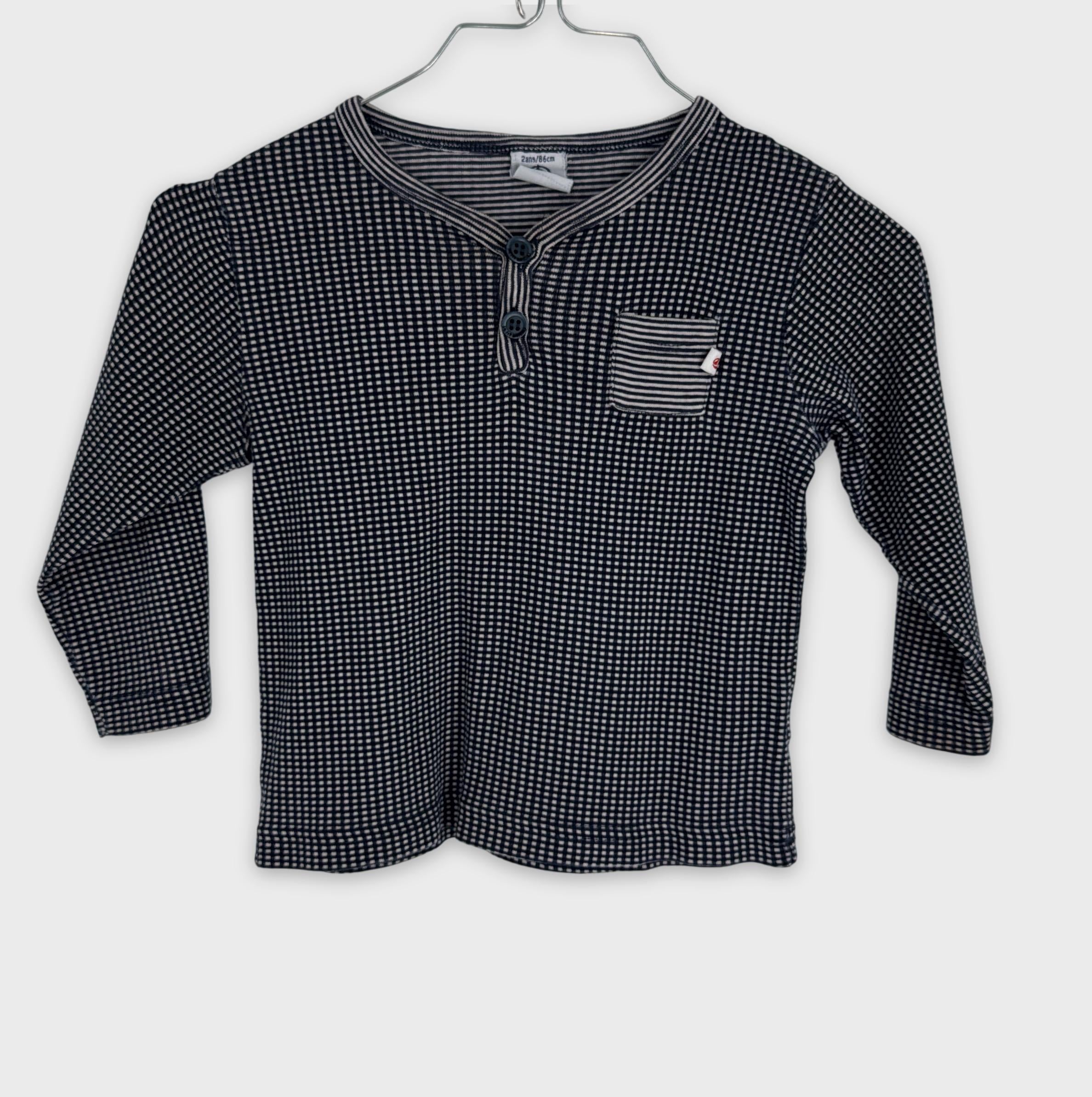 0-Petit Bateau - T-shirt manches longues - 2ans/86cm