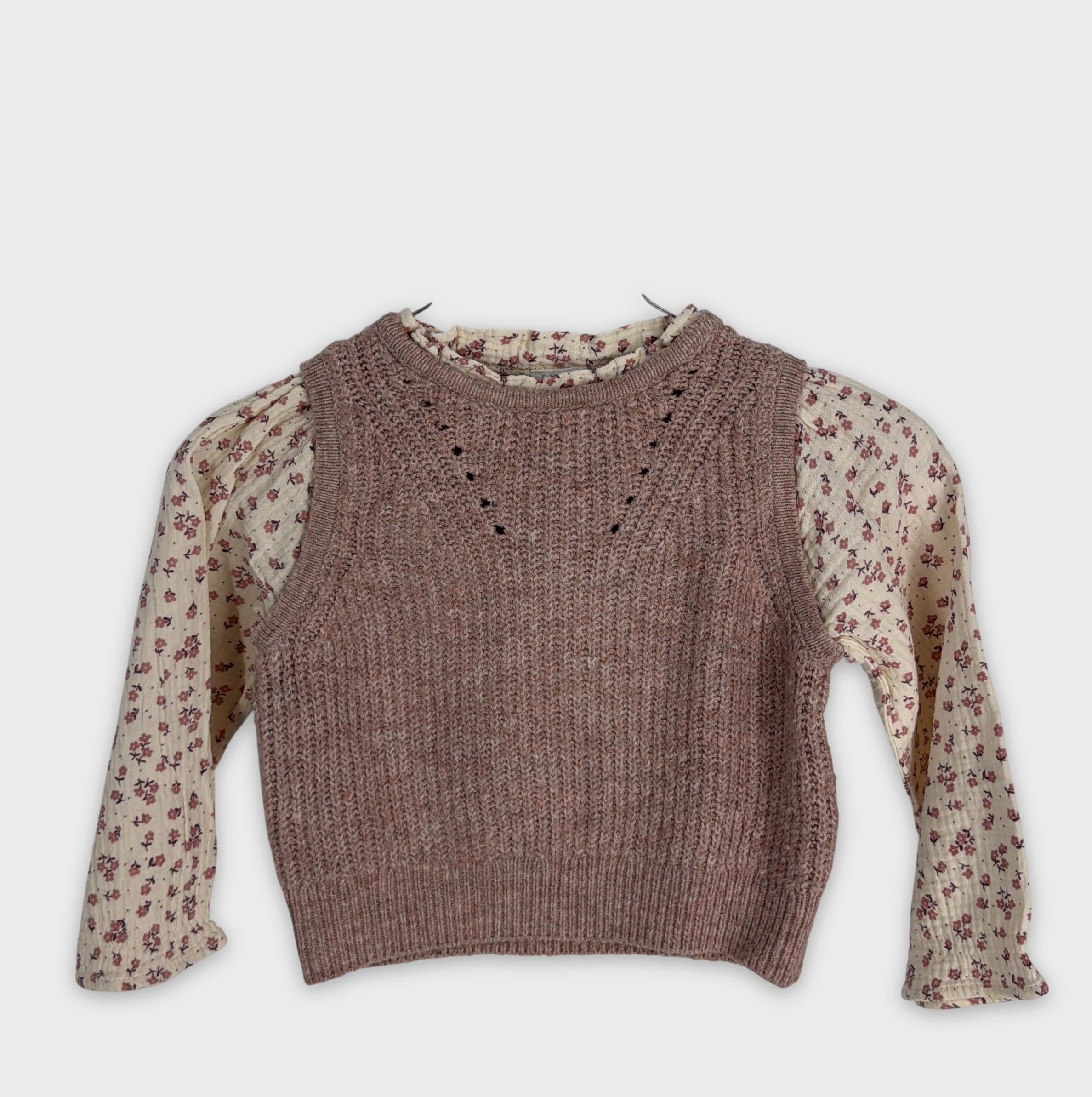 0-Zara - Pull sans manches - 18-24 mois