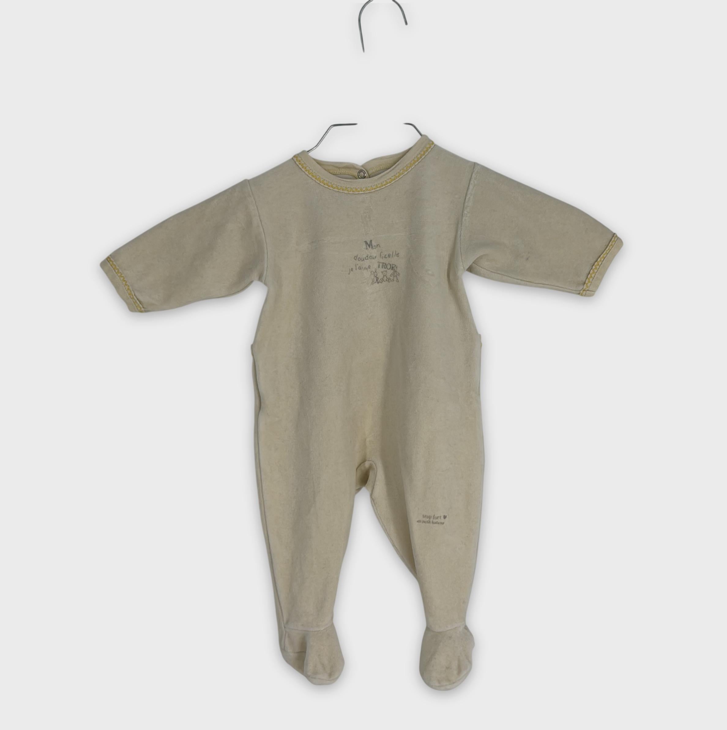 0-Petit Bateau - Pyjama - 3m-60cm