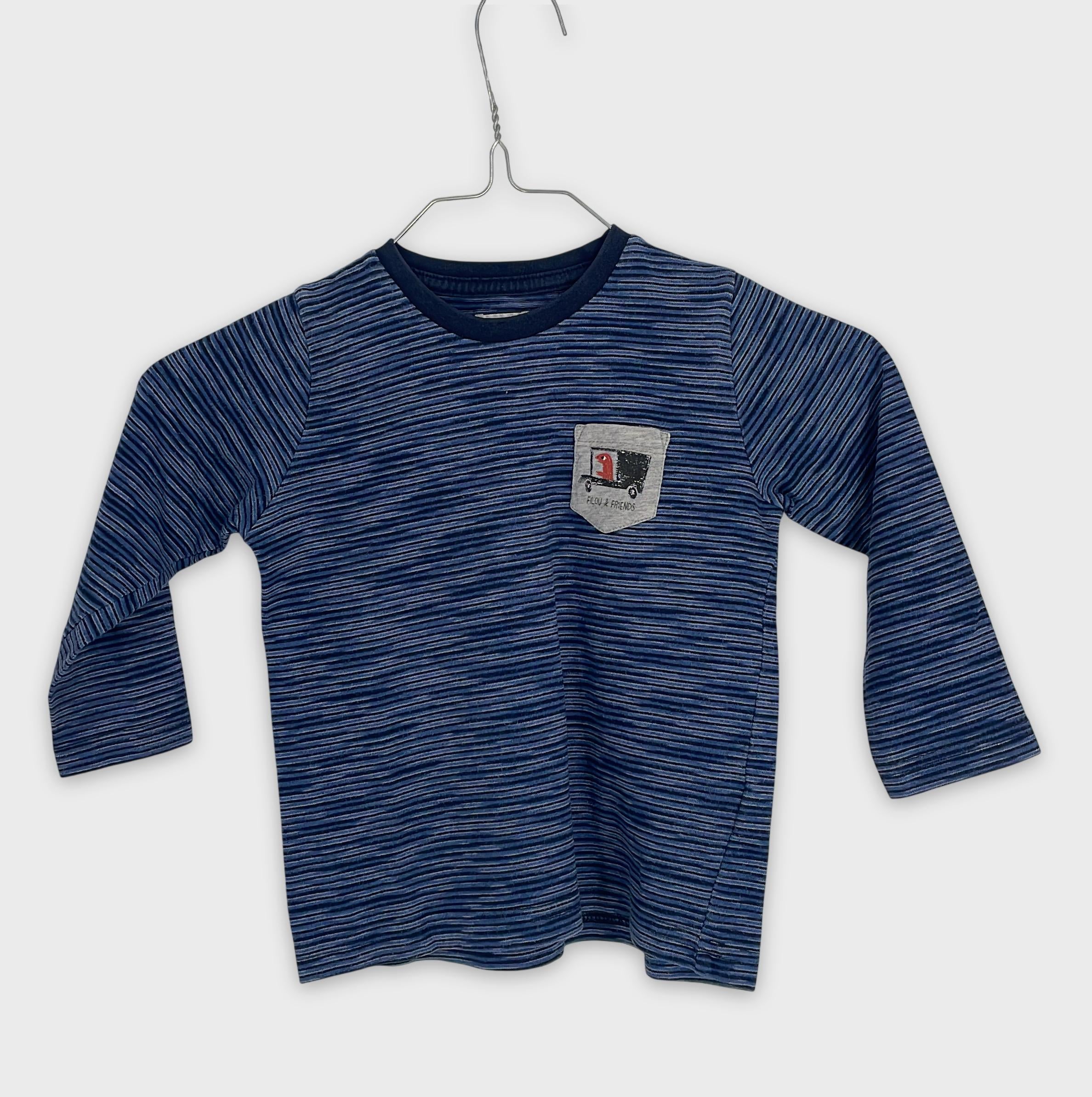 0-Filou & Friends - T-shirt manches longues rayé - 4 ans