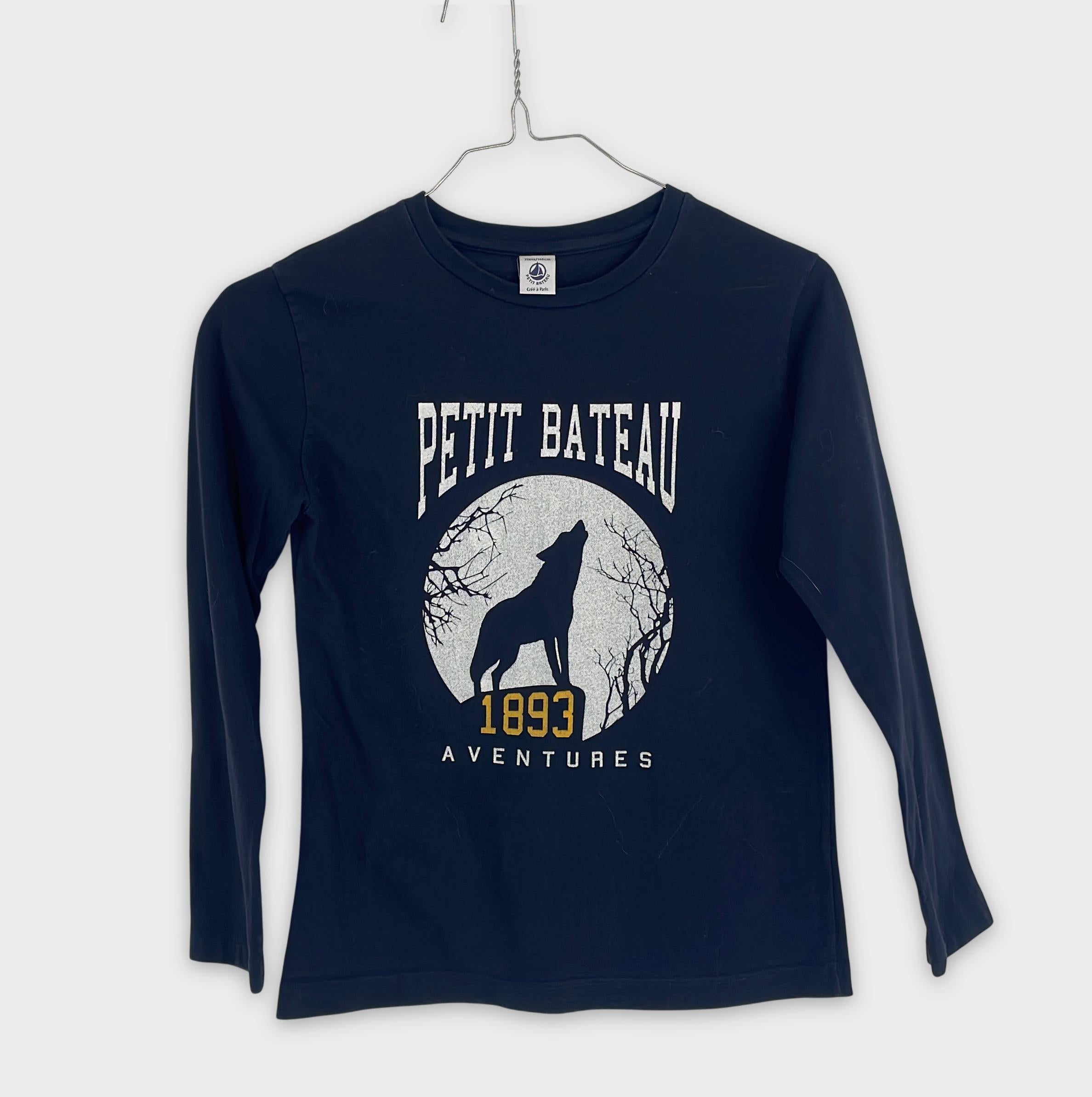 0-Petit Bateau - T-shirt manches longues - 10ans/140cm