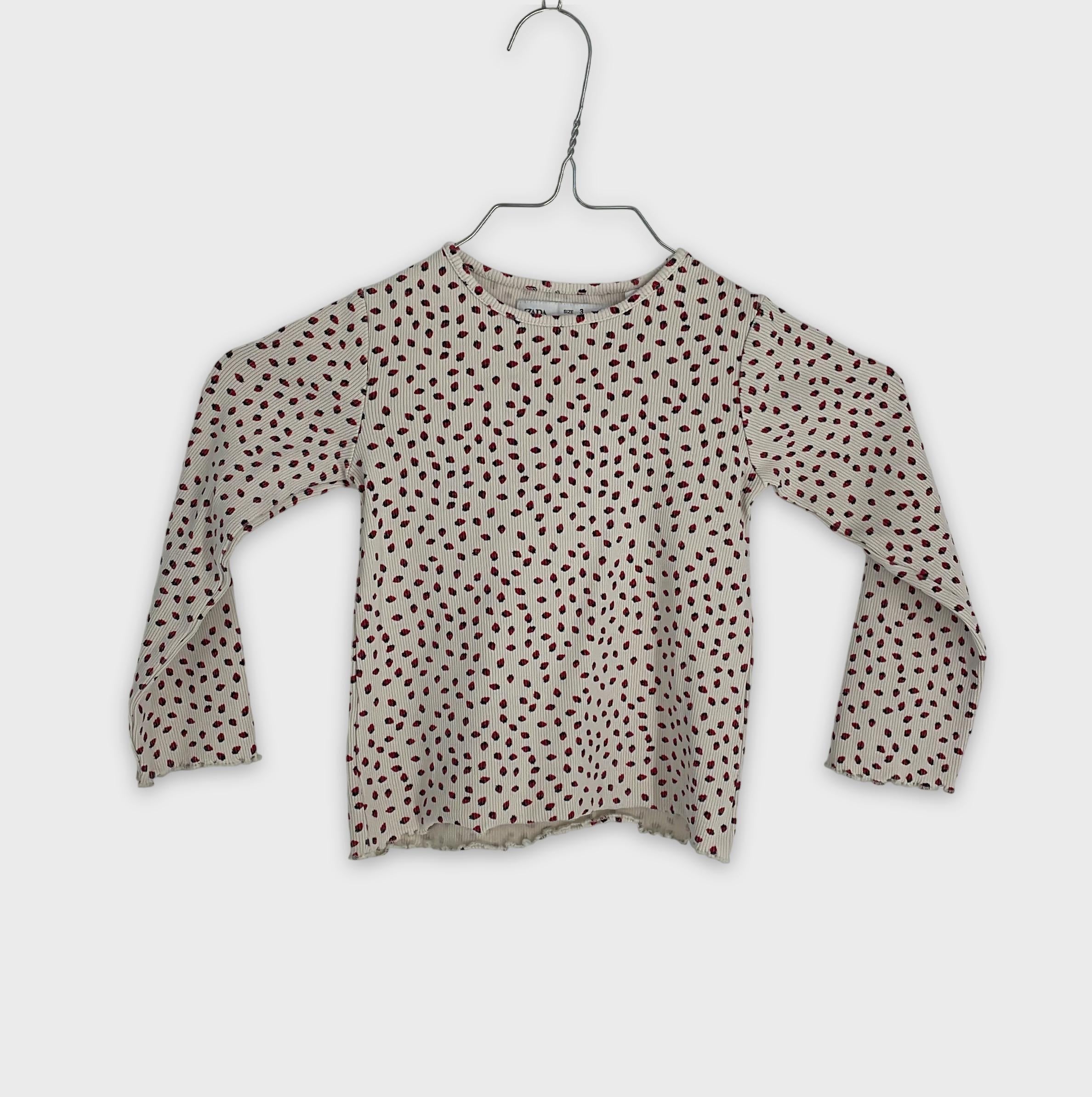 0-Zara - T-shirt manches longues - 3 ans