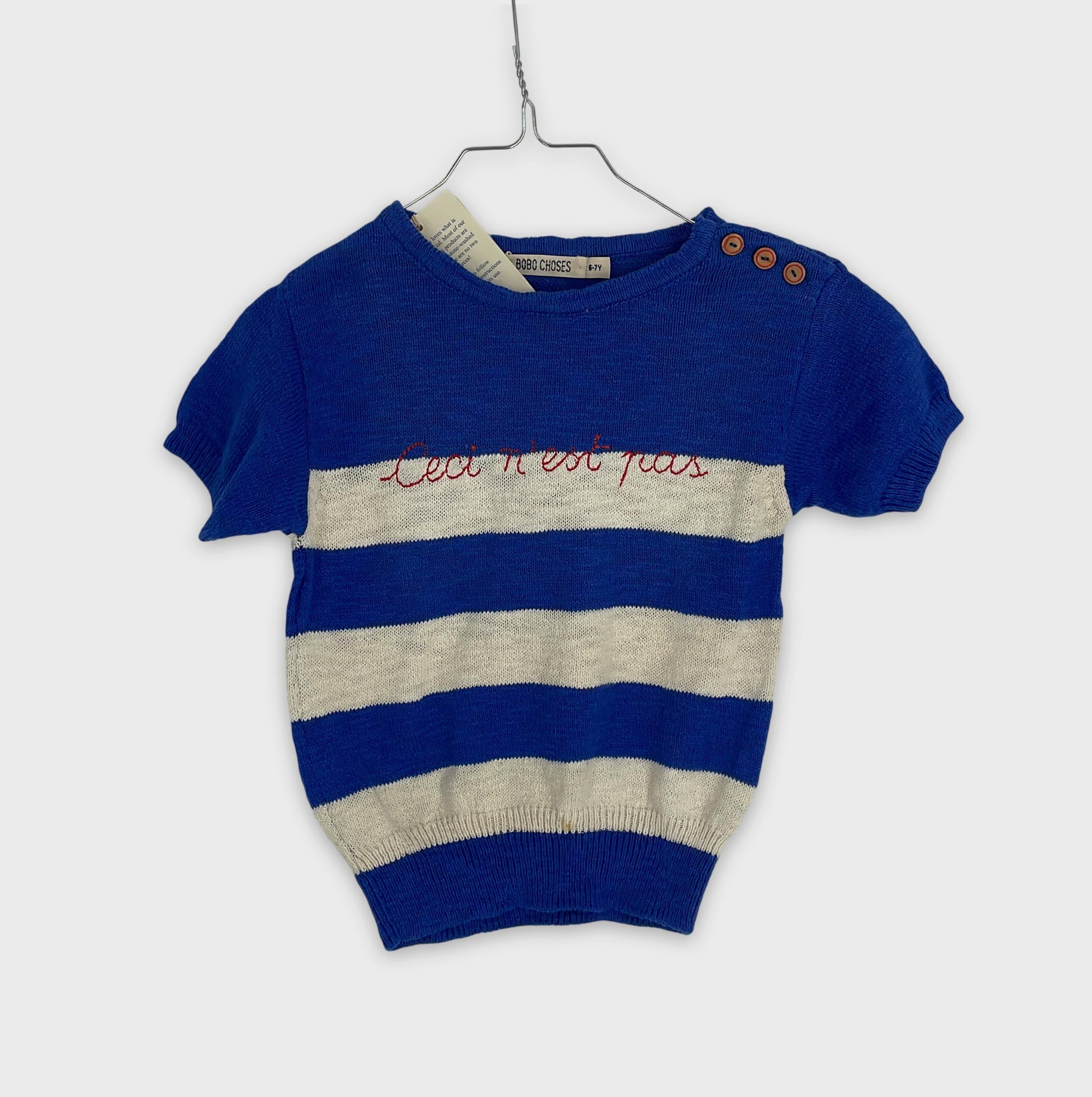 0-Bobo Choses - Top rayé - 6-7Y