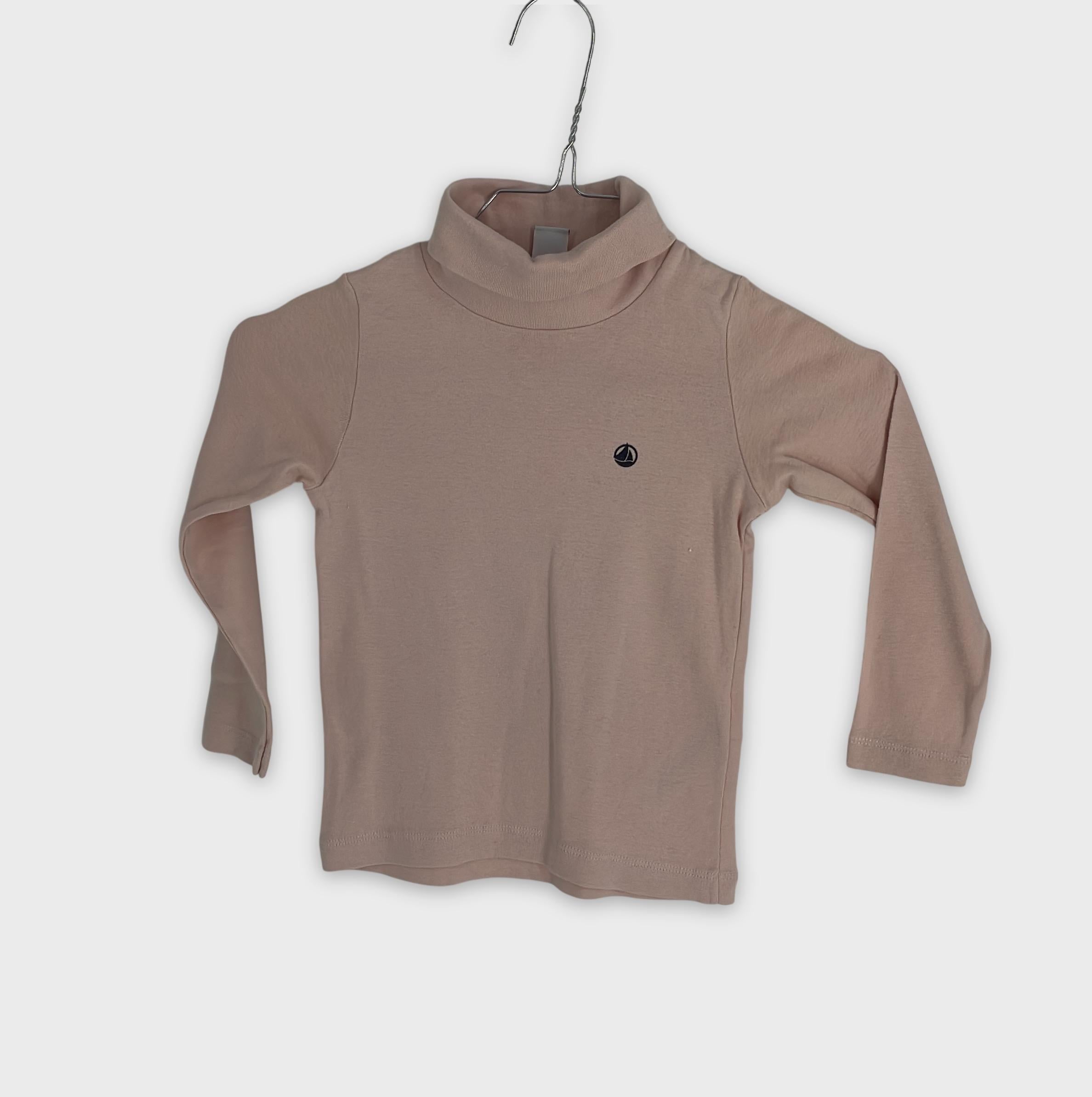 0-Petit Bateau - T-shirt à col roulé - 4ans/104cm