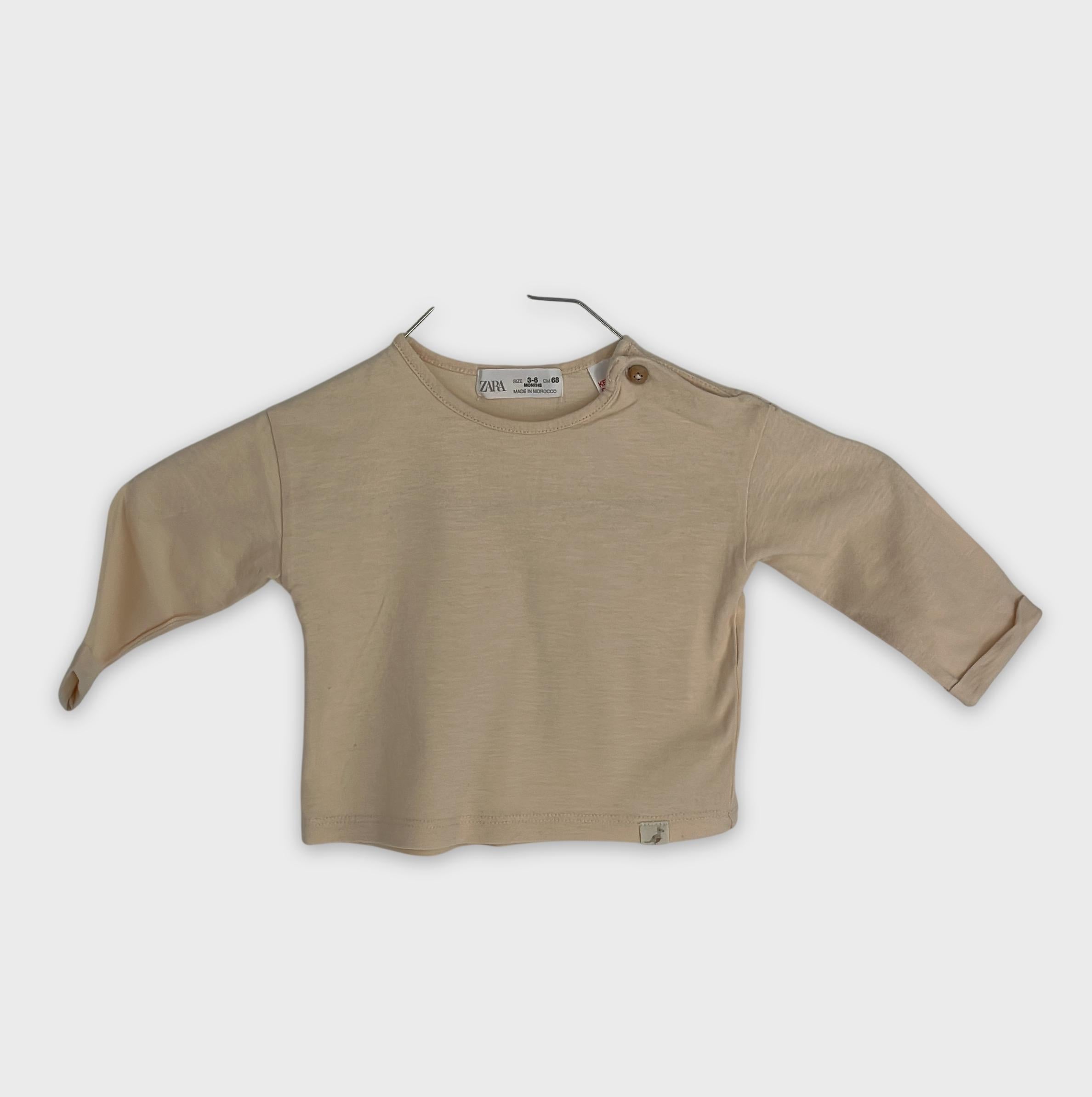 0-Zara - T-shirt manches longues - 3-6 mois