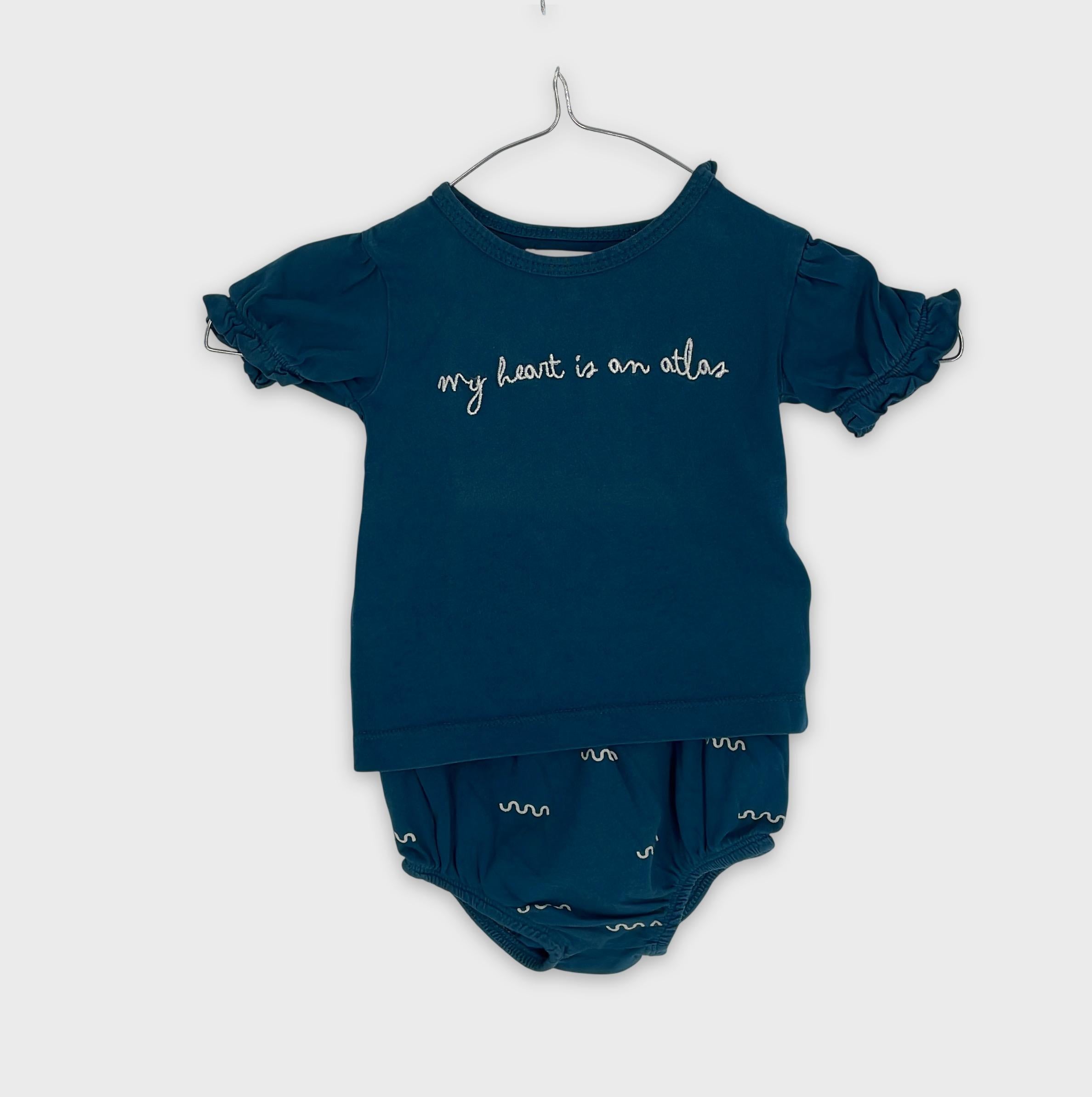 0-Little Indians - Ensemble T-shirt et Bloomer - 12-18M