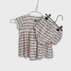 0-Petit Bateau - Ensemble robe et bloomer - 12M