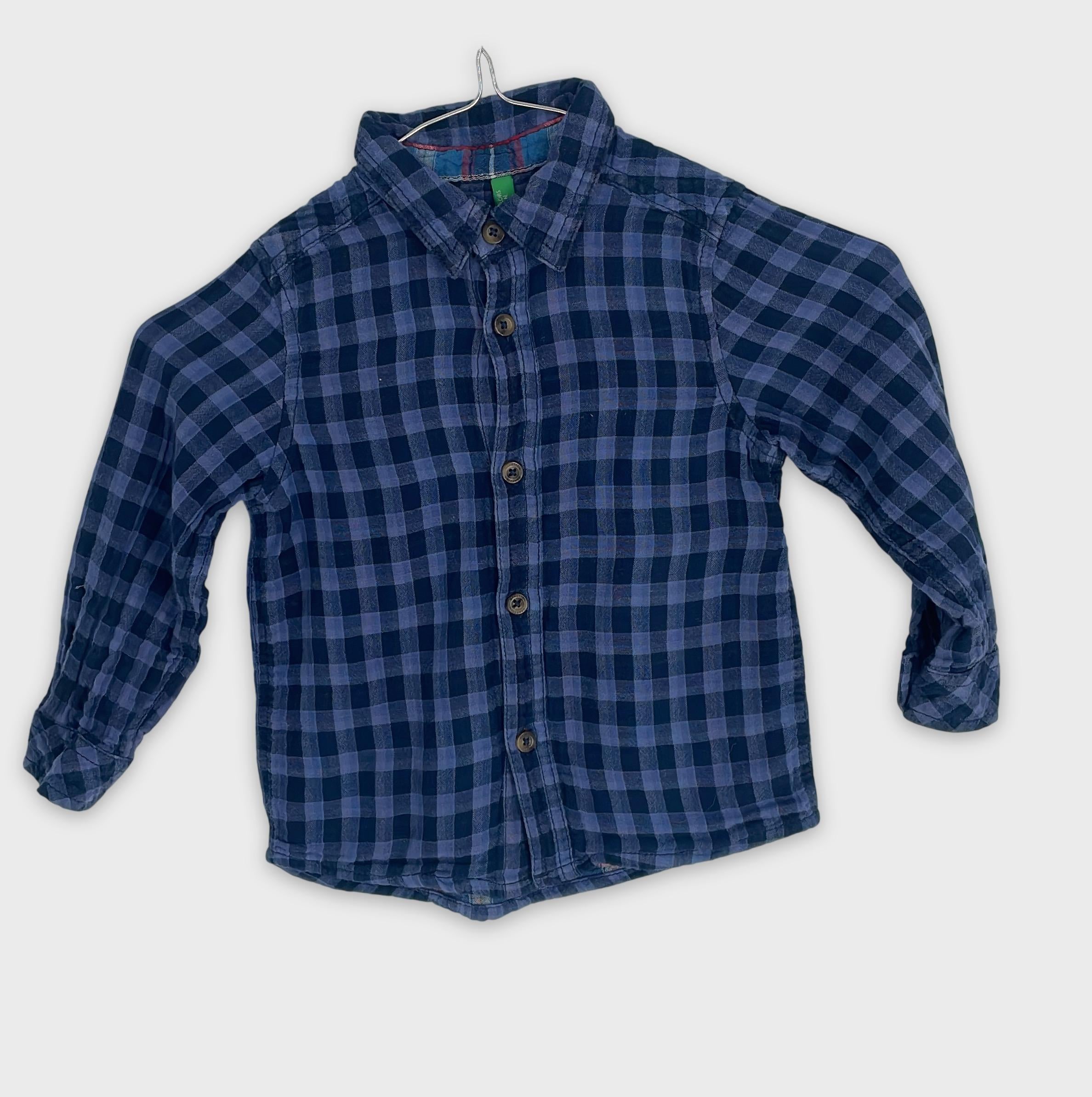 0-United Colors of Benetton - Chemise à carreaux - 128 cm