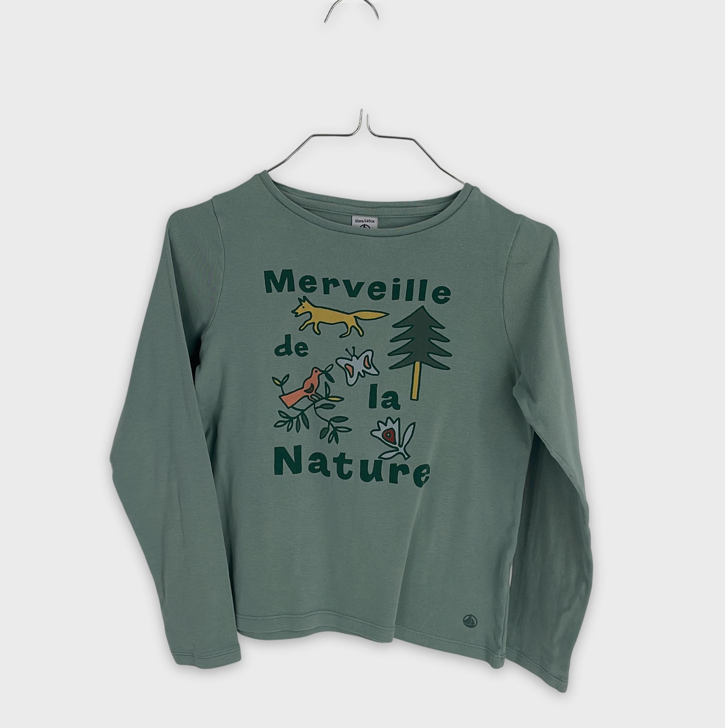 0-Petit Bateau - T-shirt manche longue - 10ans/140cm