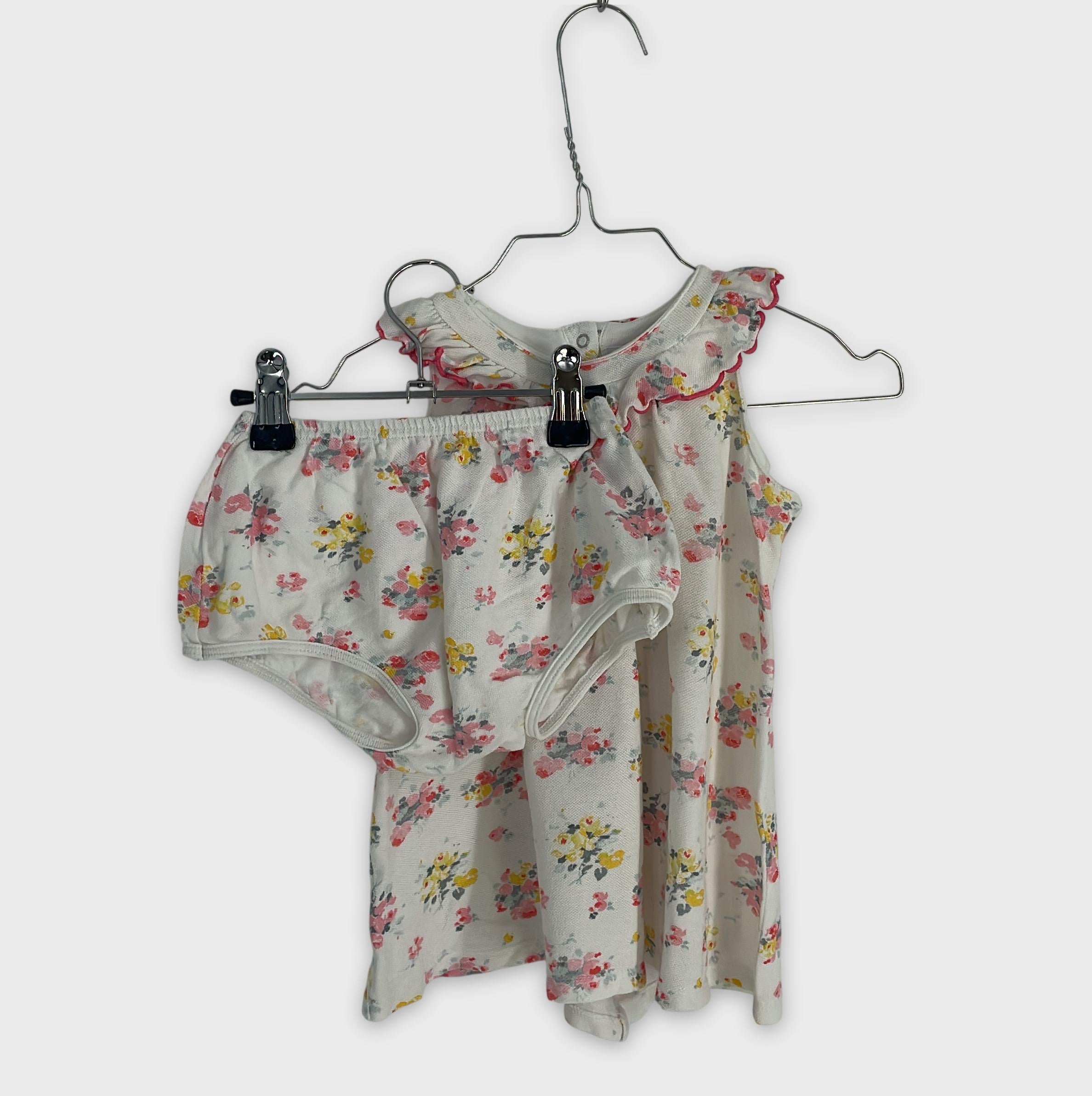 0-Petit Bateau - Ensemble robe et culotte - 18m/81cm