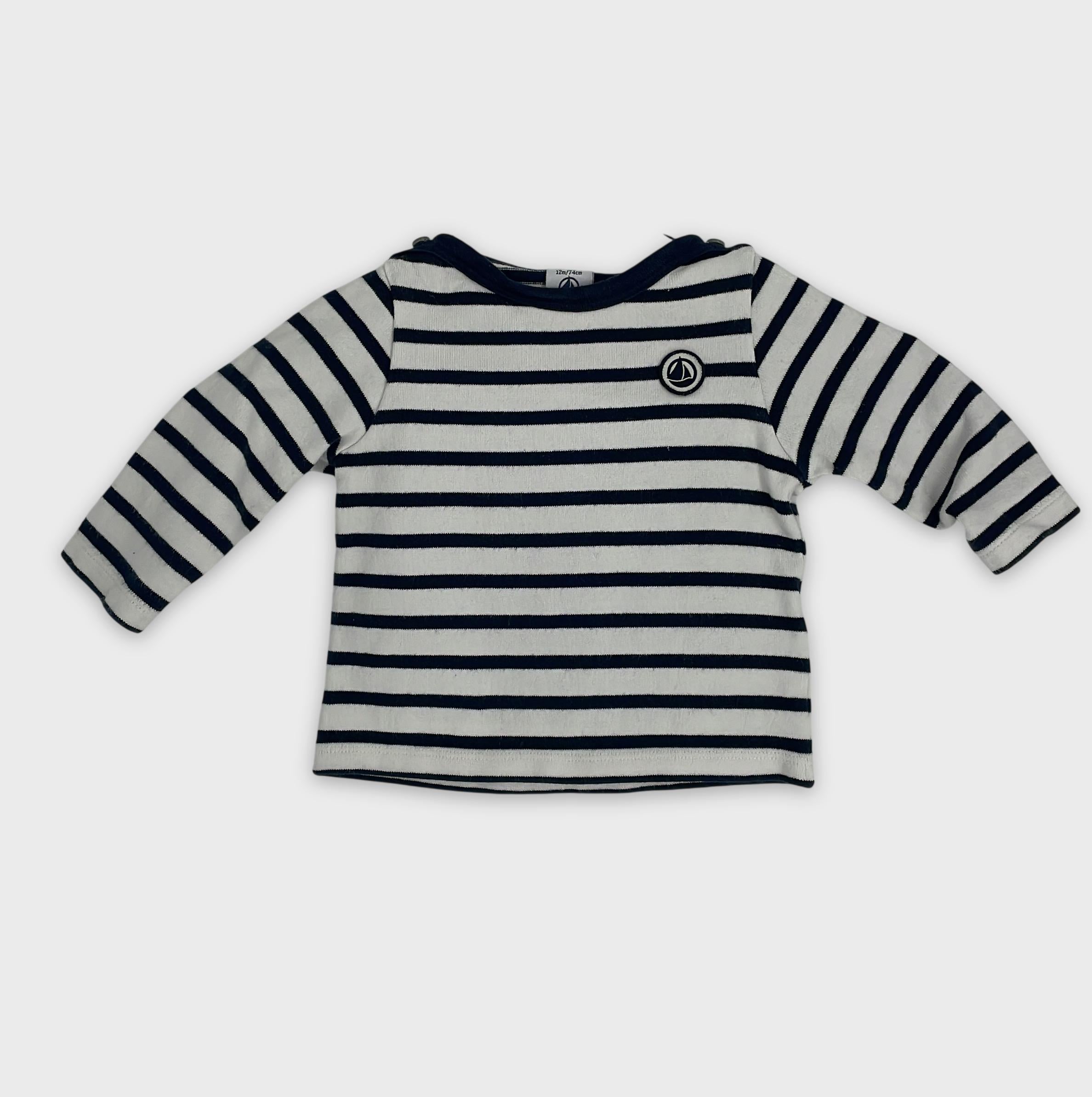 0-Petit Bateau - T-shirt manches longues - 12m