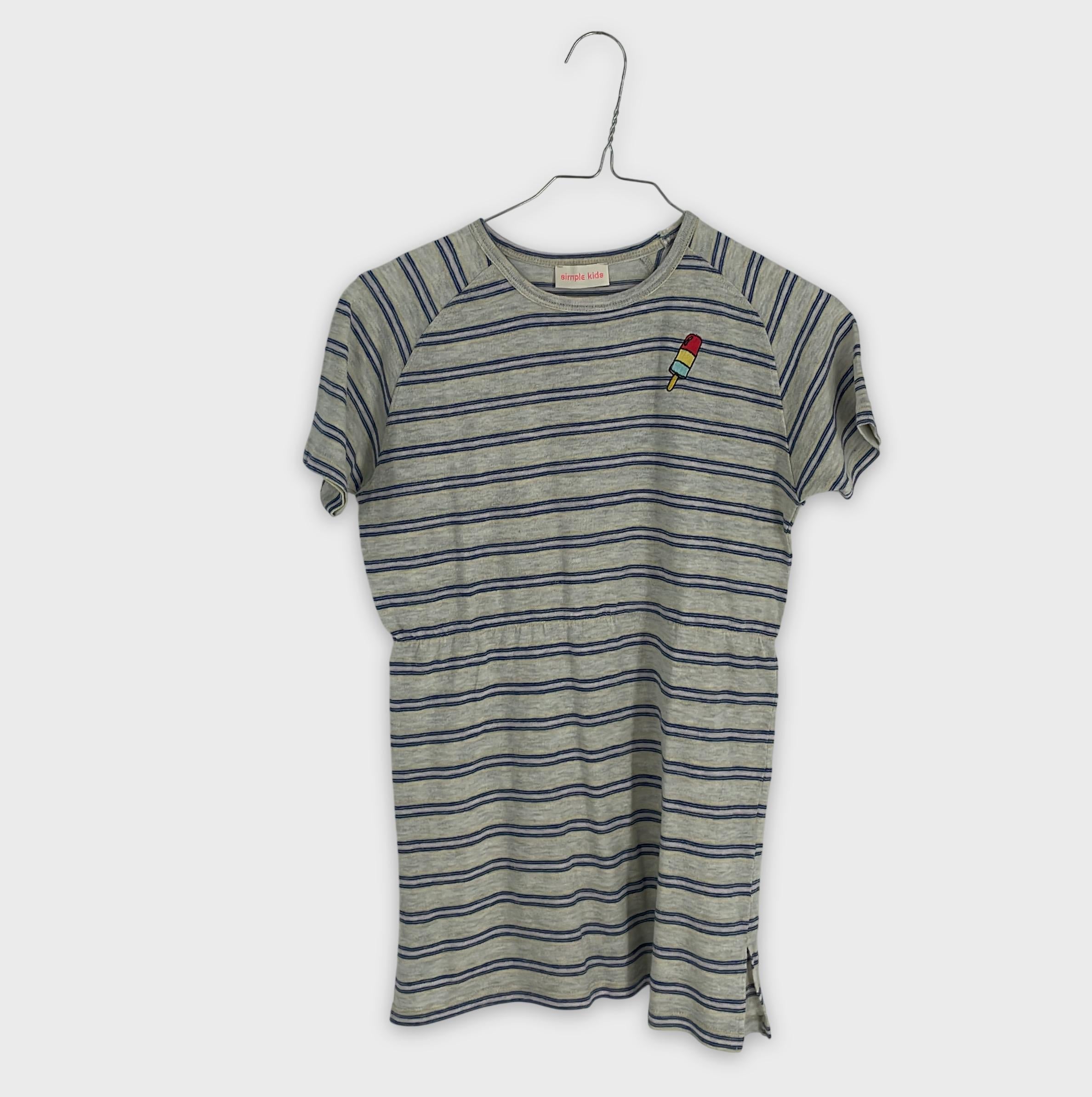0-Simple Kids - T-shirt rayé - 8Y