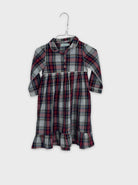 0-J. MARINE - Robe à carreaux - 4 ans