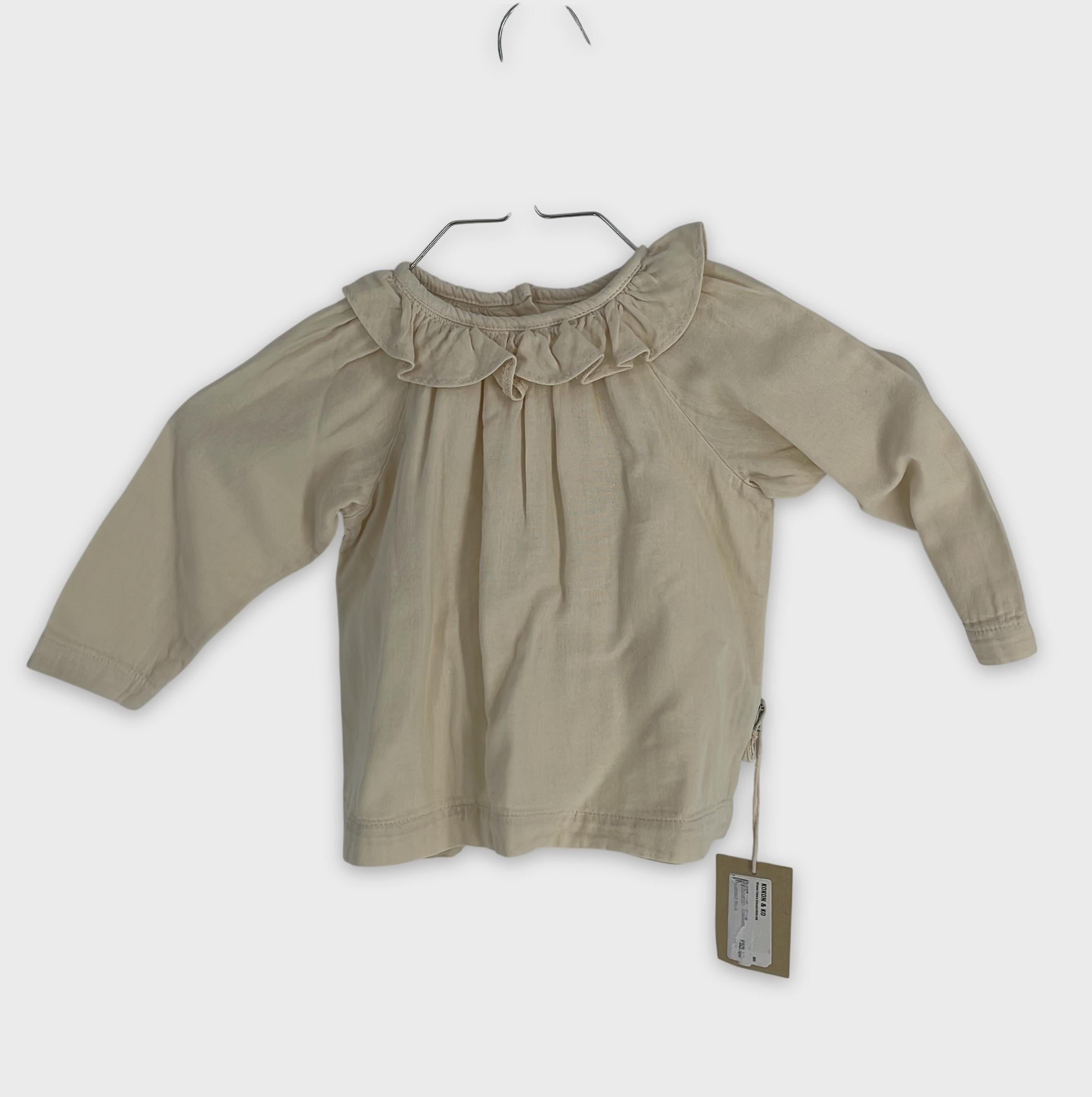 0-POUDRE Organic - Blouse à volants - 9M