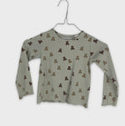 0-ZARA - T-shirt côtelé ours en peluche - 5 ans (110 cm)