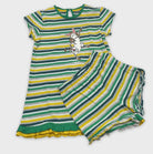 0-WOODY - Ensemble t-shirt et short rayé - 4Y