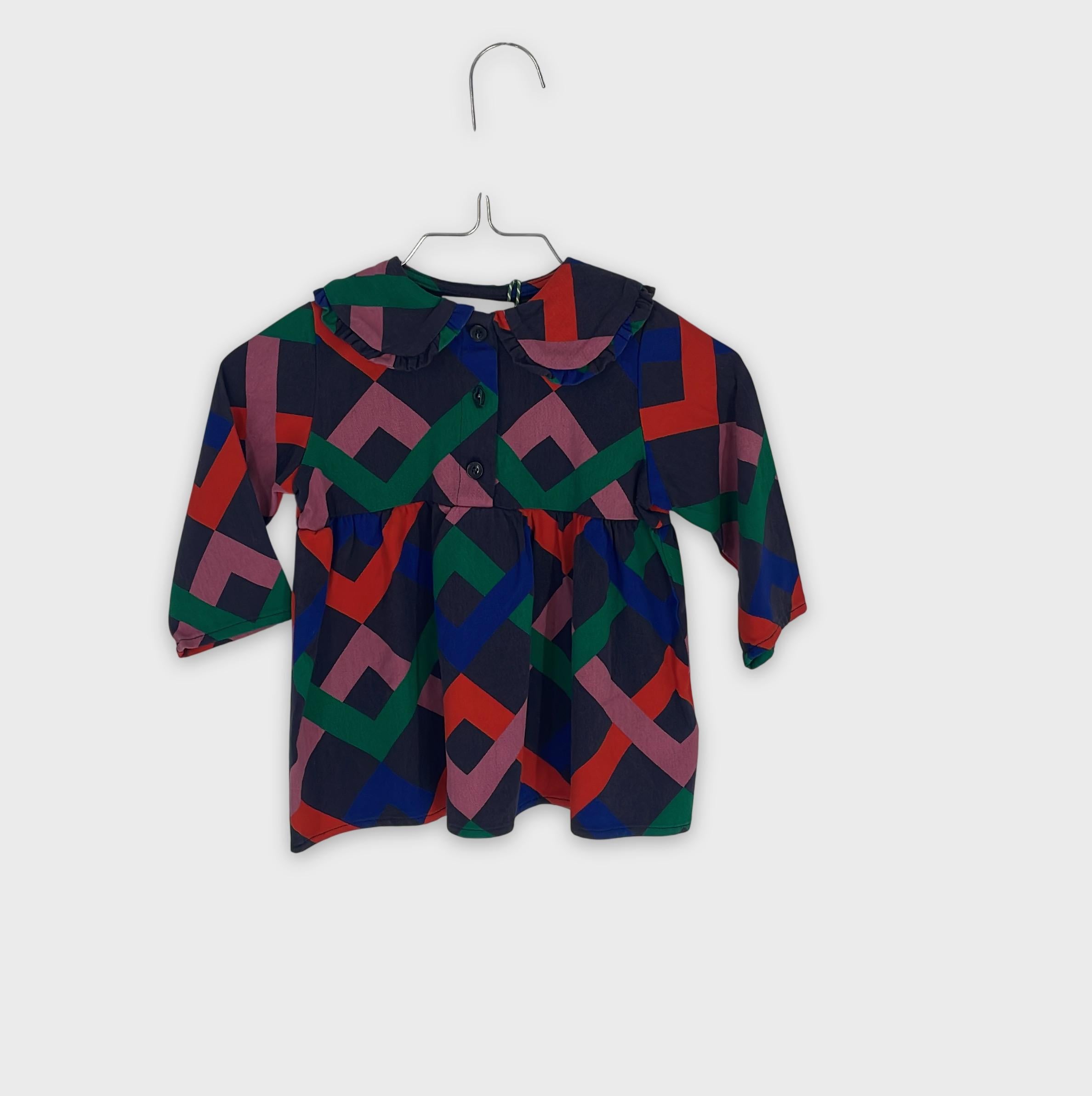 0-BOBO CHOSES - Robe à motifs géométriques - 9 Mois