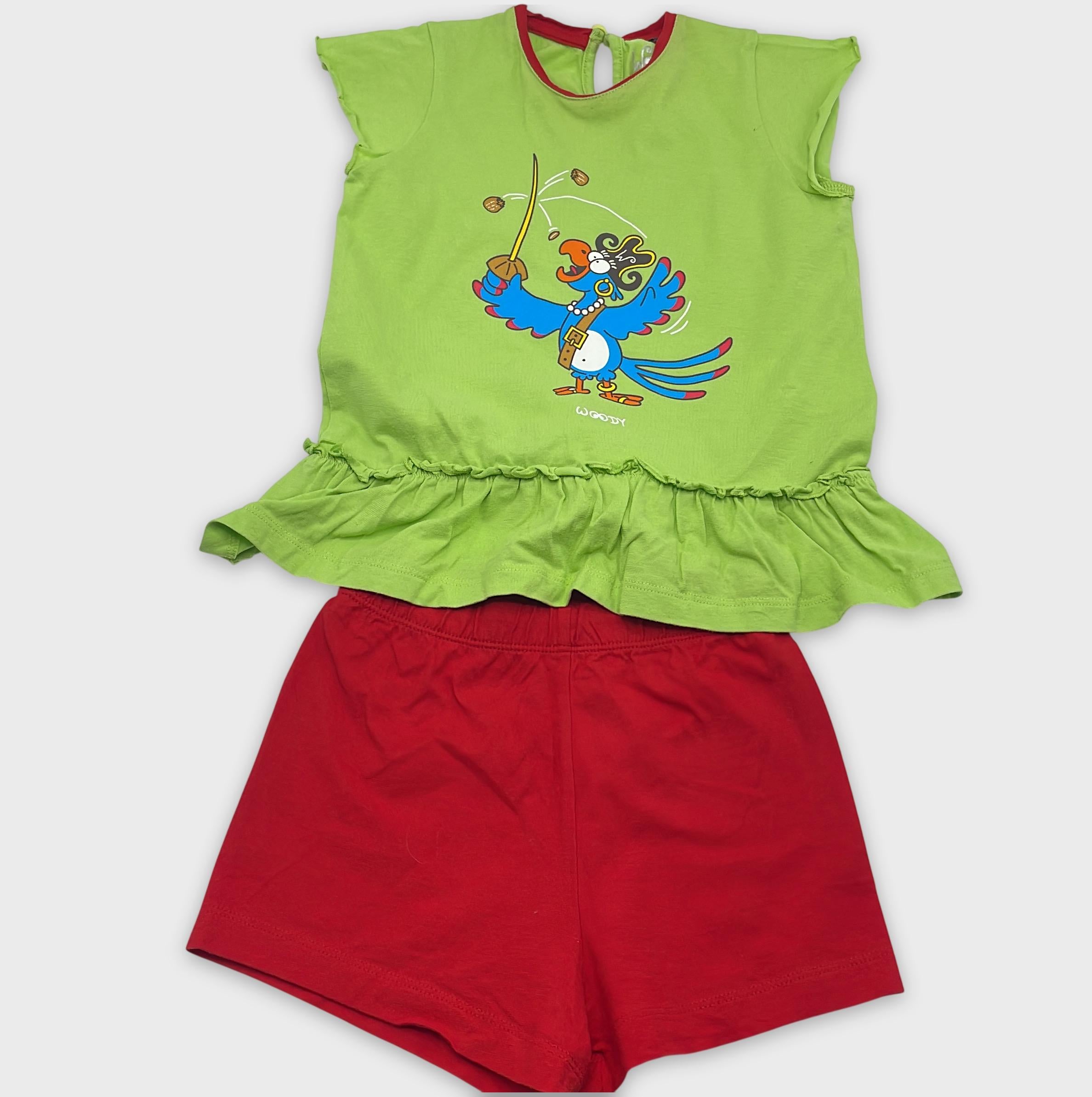 0-Woody - Ensemble T-shirt & Short - 3Y / 98cm