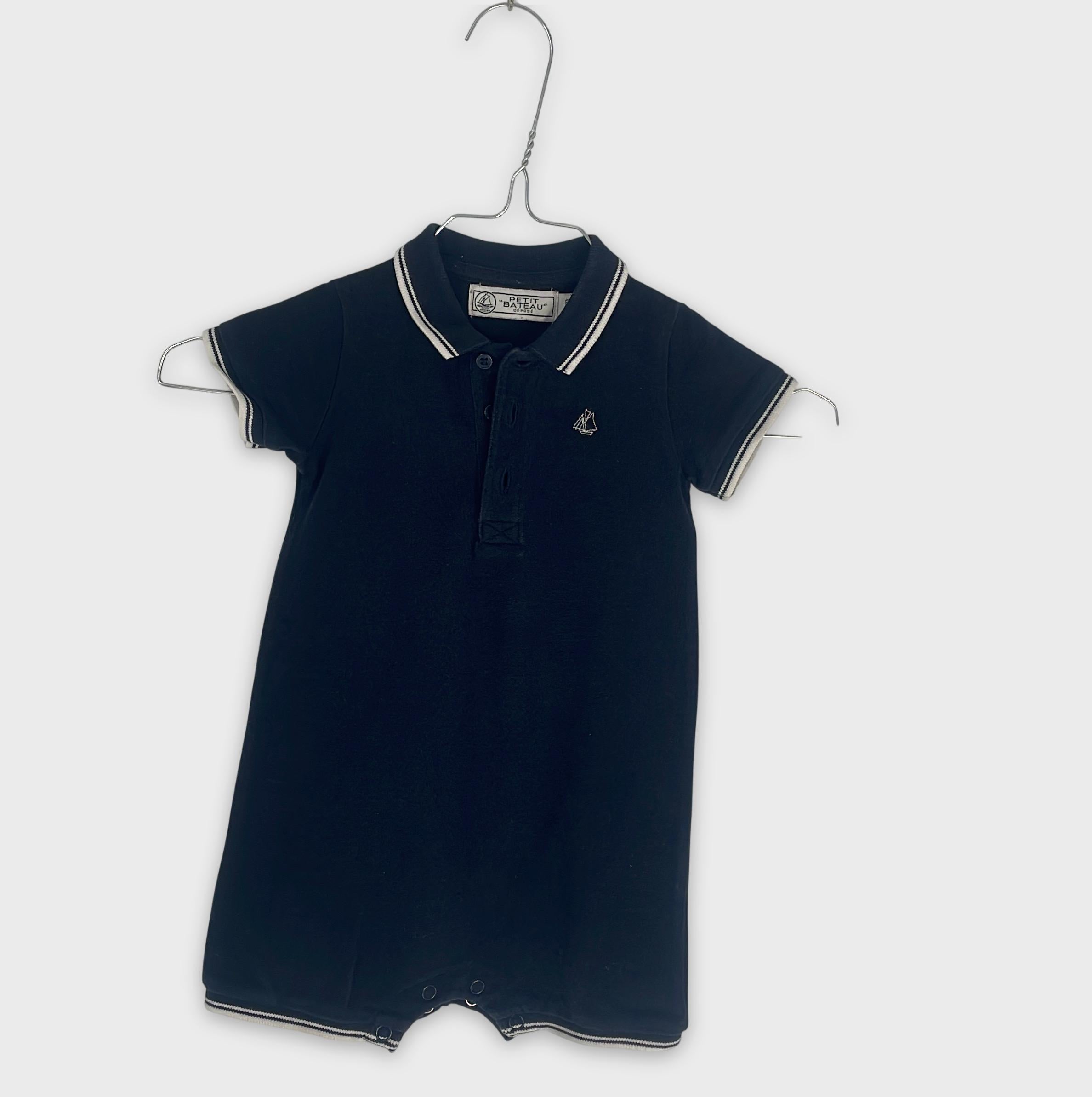 0-Petit Bateau - Combicourt Polo - 18 Mois