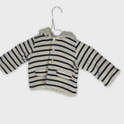 0-Petit Bateau - Gilet Marinière Doublé Sherpa - 6 mois