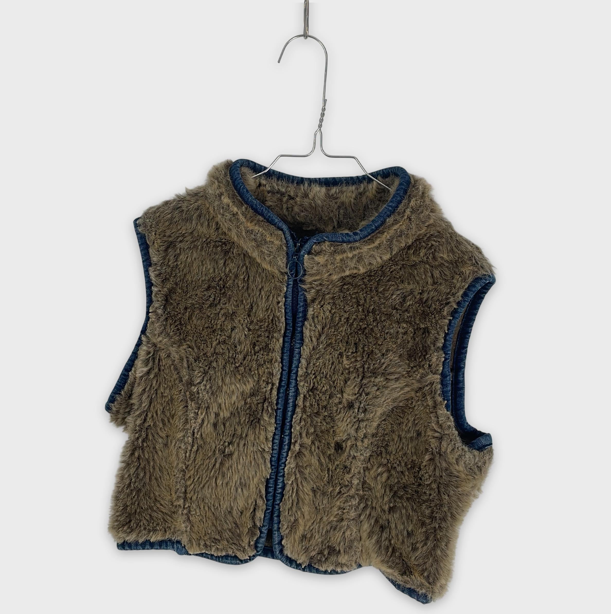 0-Quiksilver - Gilet sans manches imitation fourrure - Taille 4