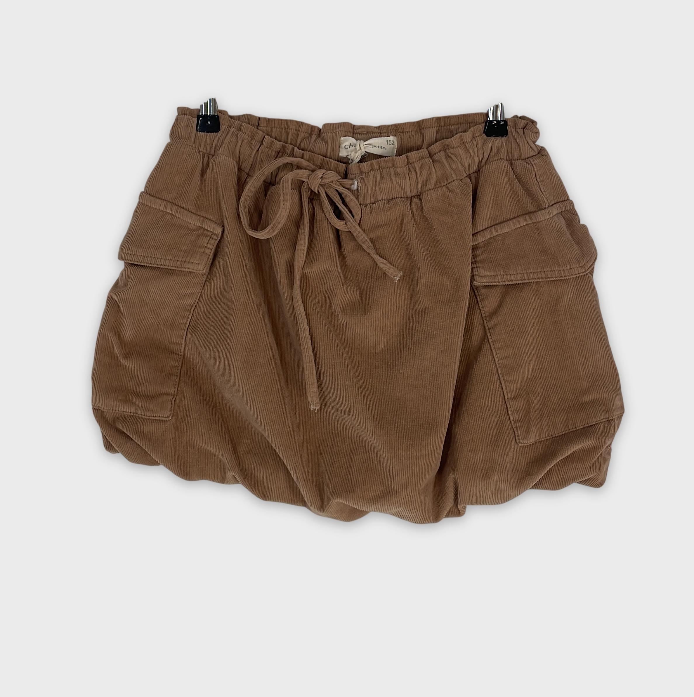 0-Cha petite. - Pantalon cargo en velours côtelé - 152 cm