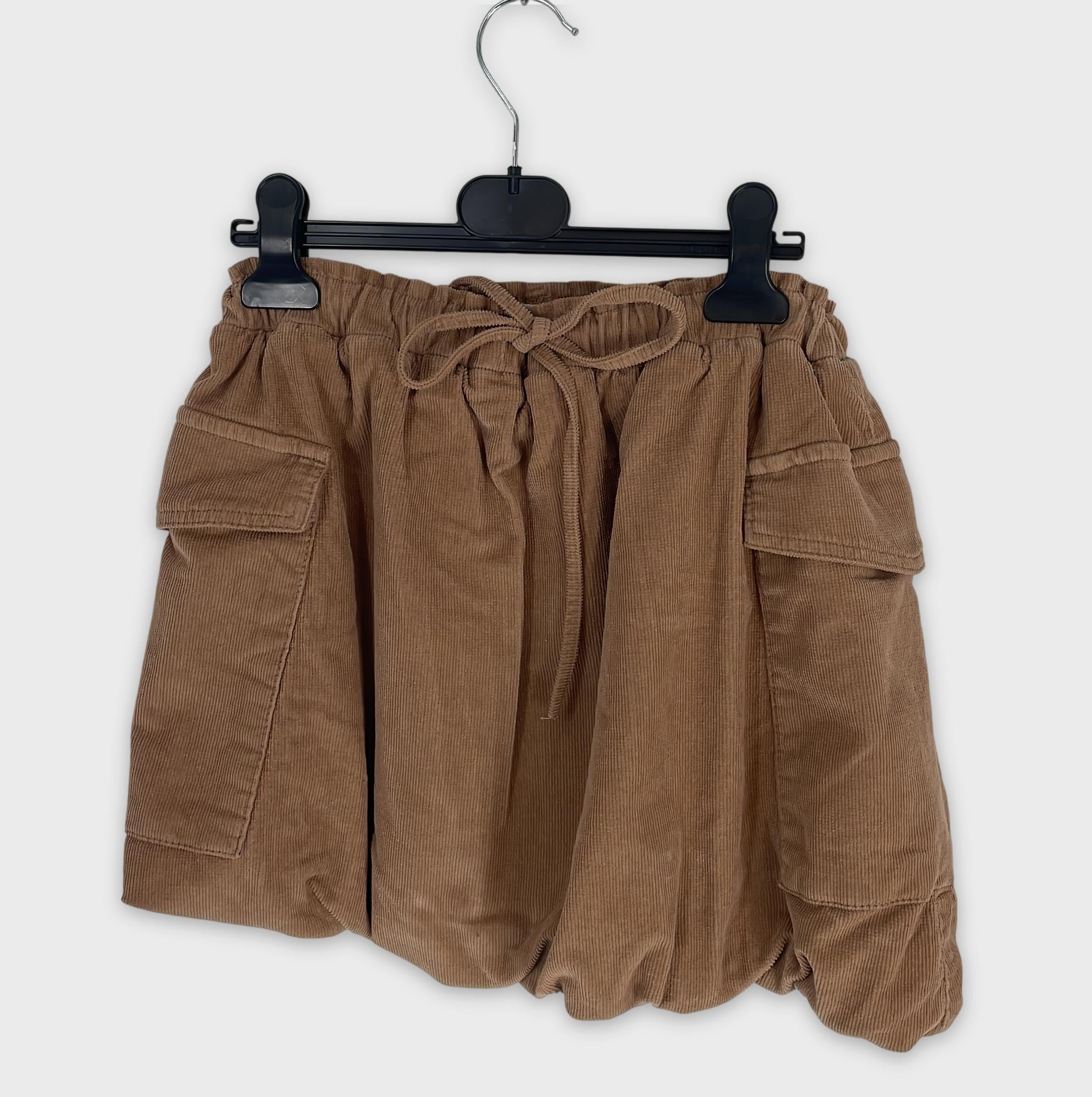 0-charlie - Pantalon cargo - Velours côtelé marron - Taille 164