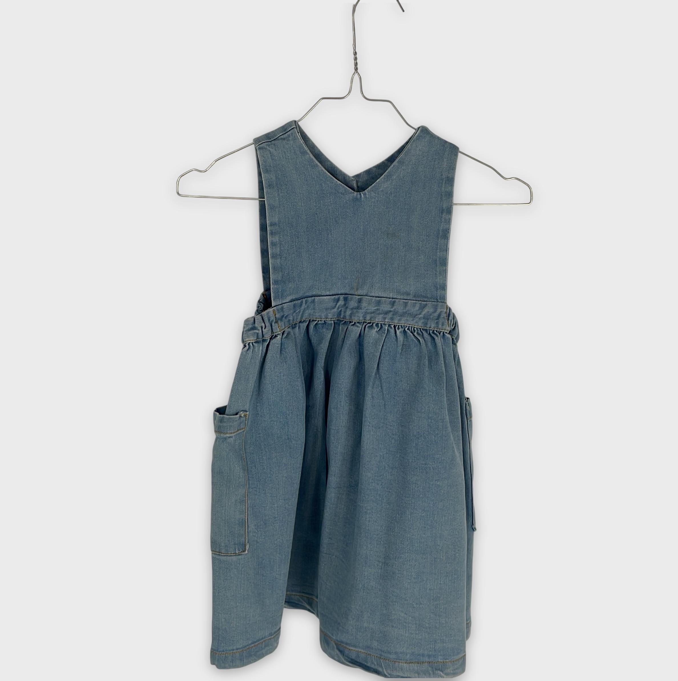 0-Inconnu - Robe salopette en jean - 4A