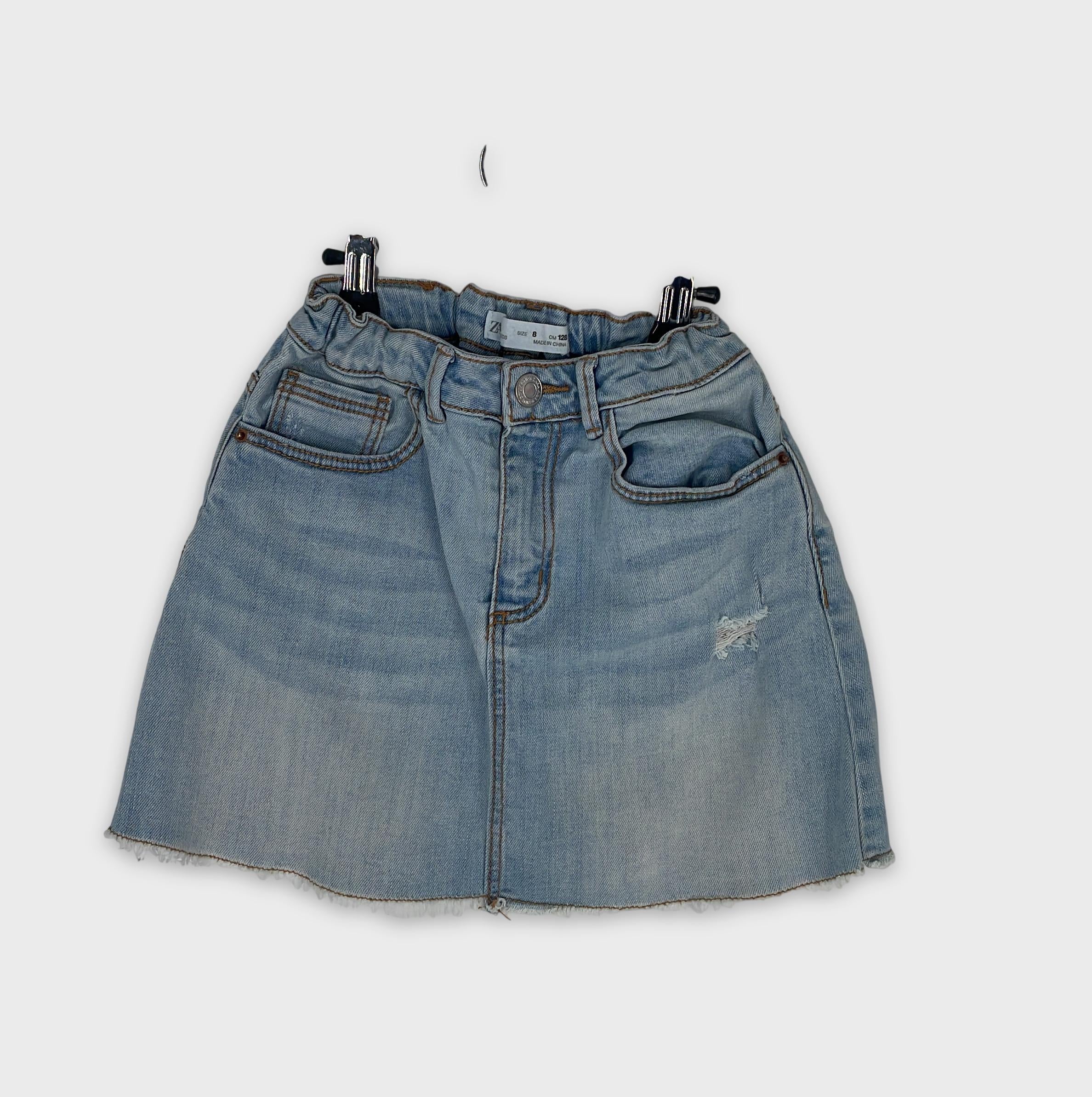 0-Zara - Jupe en jean - Taille 8 ans