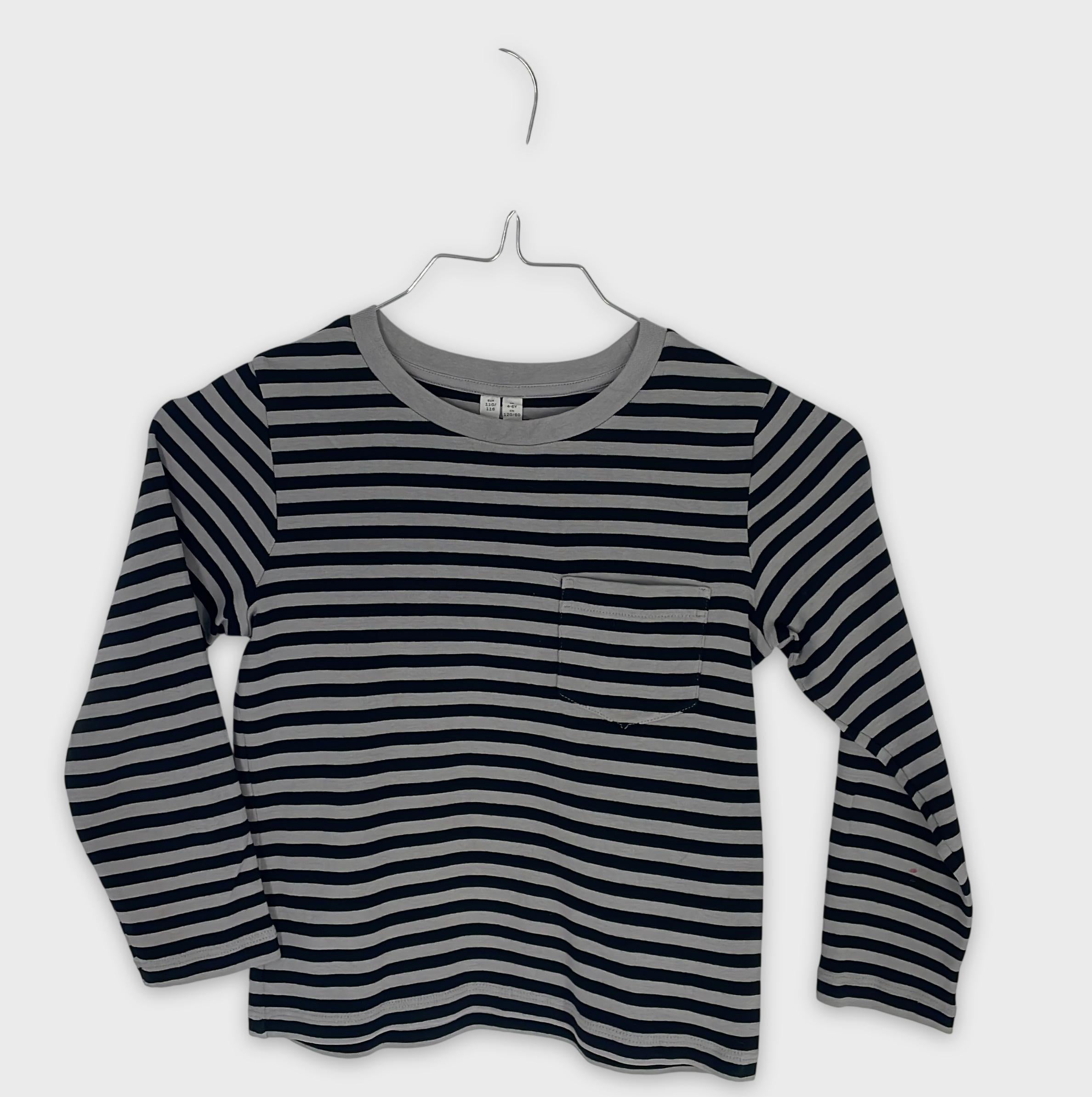 0-Inconnu - T-shirt manches longues rayé - 4-6 ans (110/116)