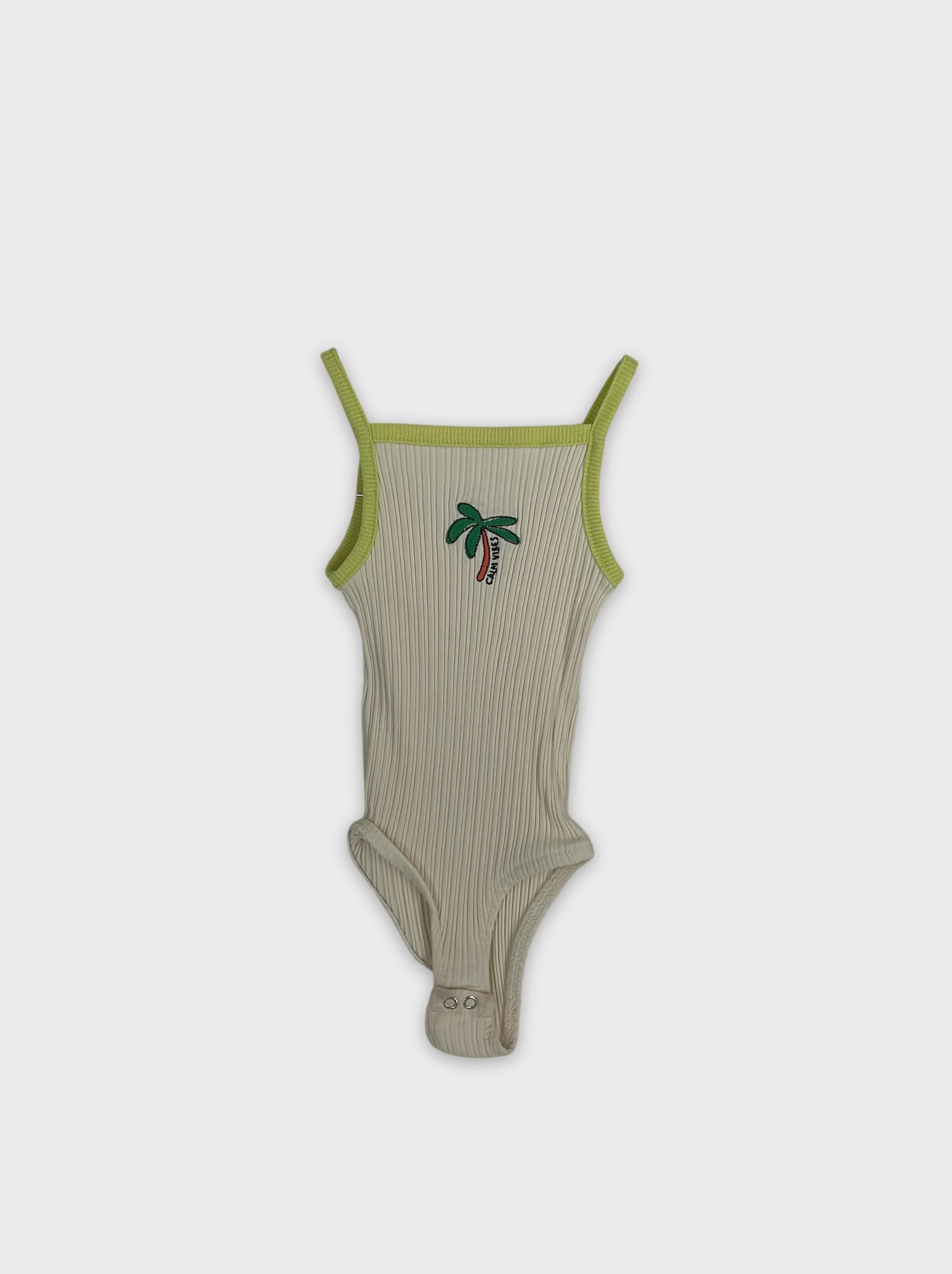 0-Zara - Body Côtelé 'Calm Vibes' - 12-18 Mois