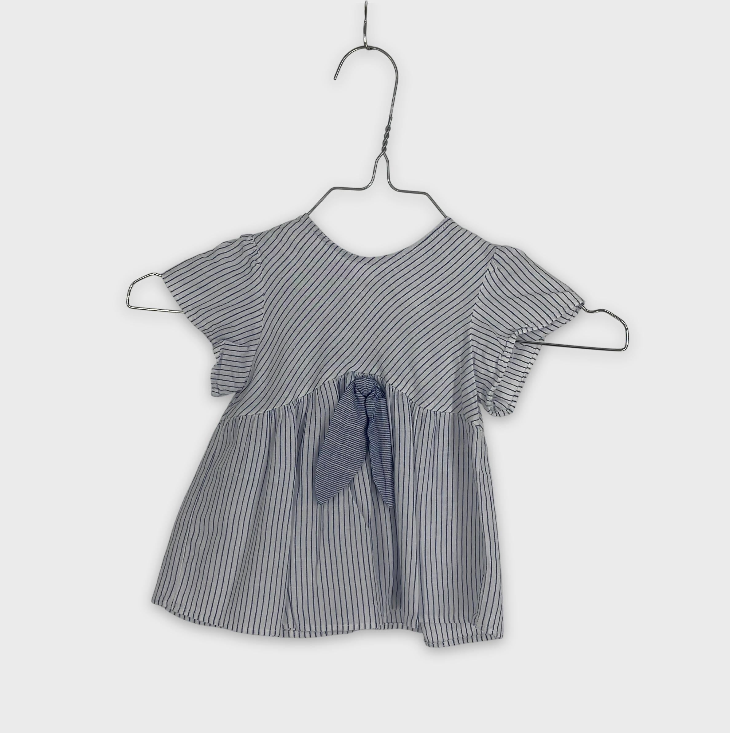 0-ZARA - Robe bébé rayée - 12-18 Mois