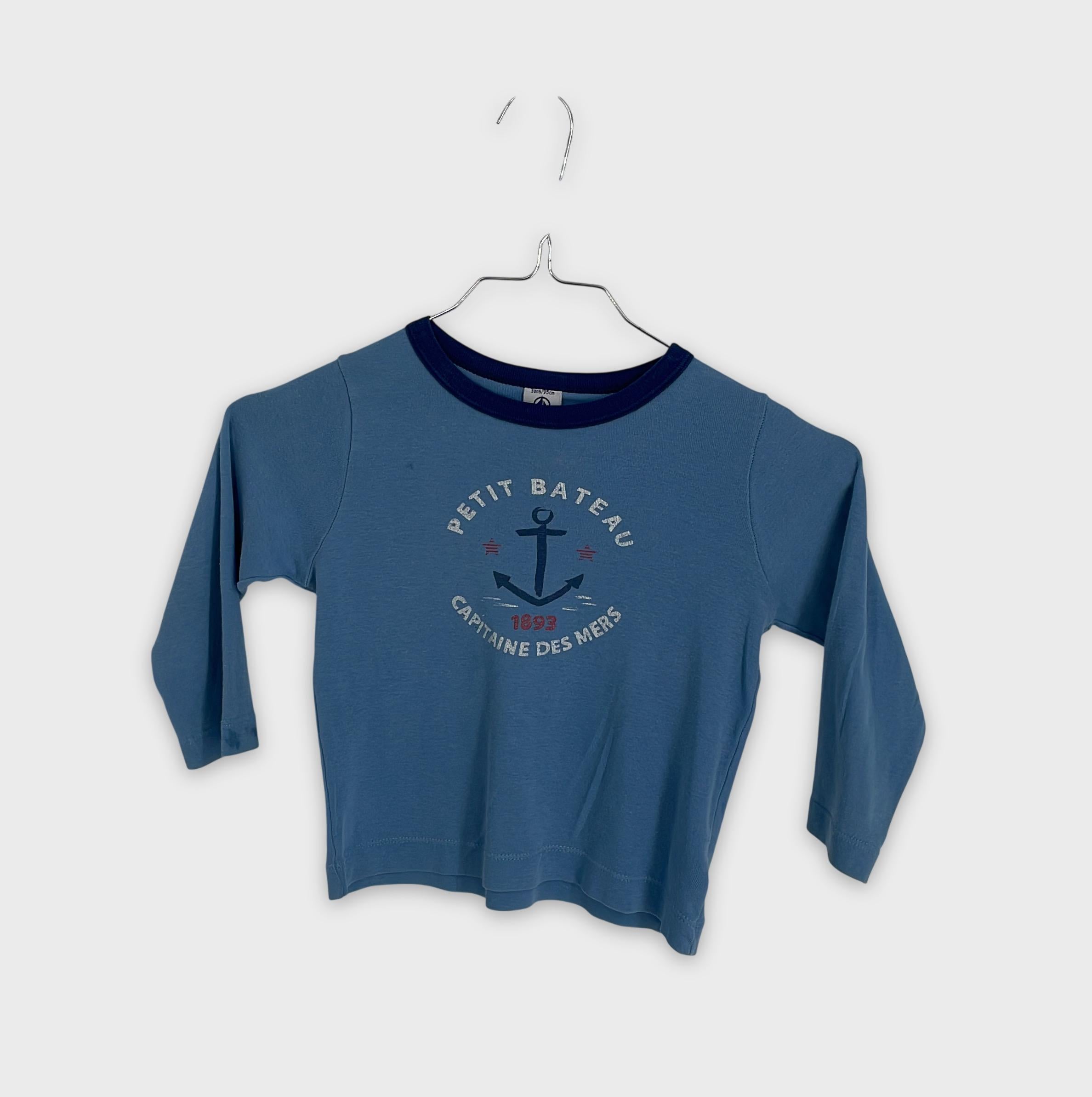 0-Petit Bateau - T-shirt manches longues - 3 ans