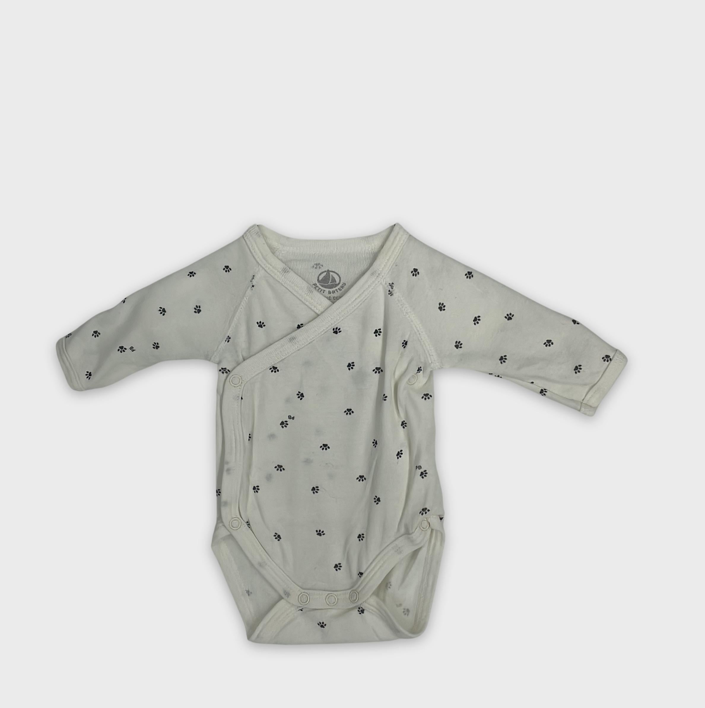 0-Petit Bateau - Body cache-cœur - N/50cm