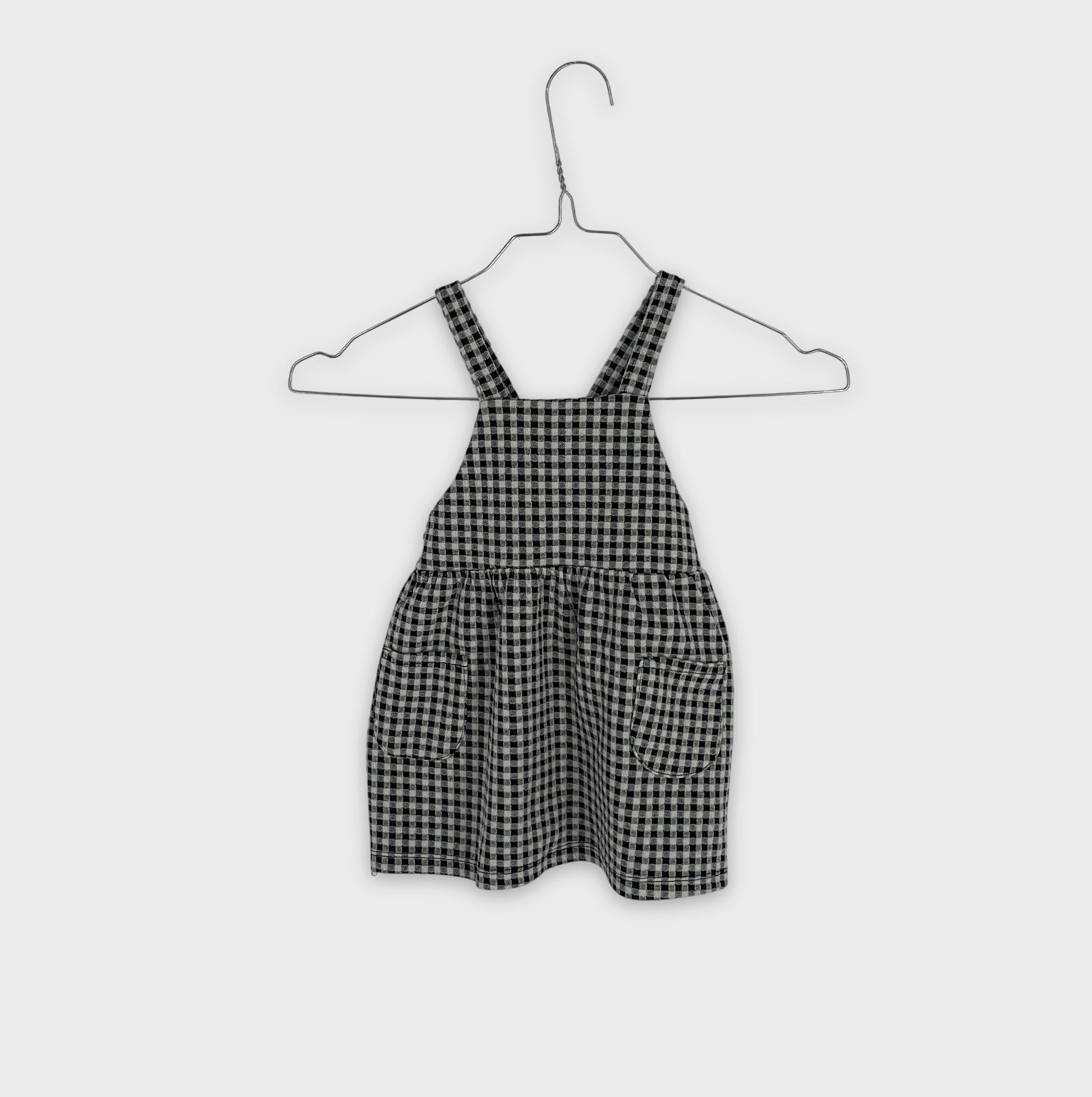 0-Inconnu - Robe à bretelles à carreaux - 9-12 mois