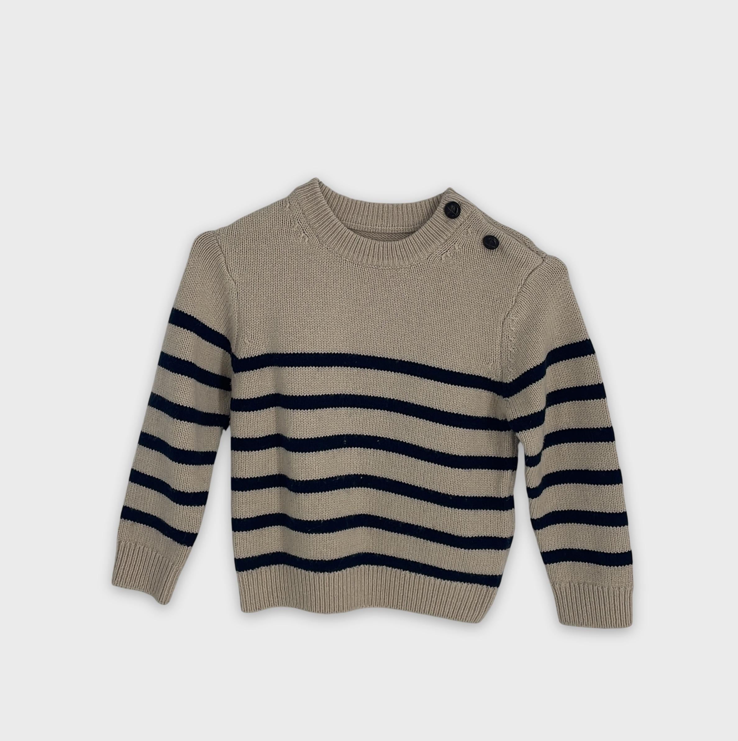 0-Cyrillus - Pull Rayé - 4 ans