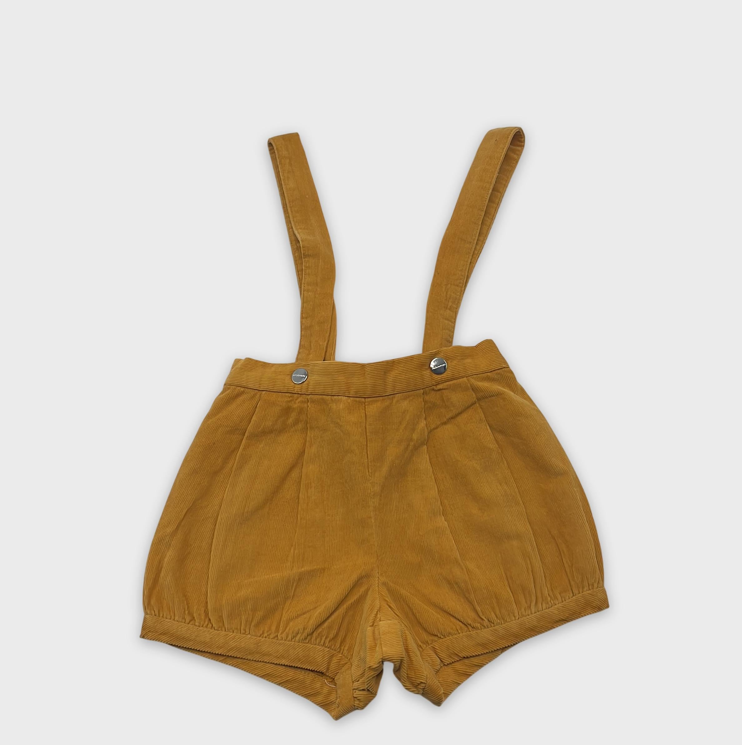0-Jacadi - Short salopette en velours côtelé - 18 mois