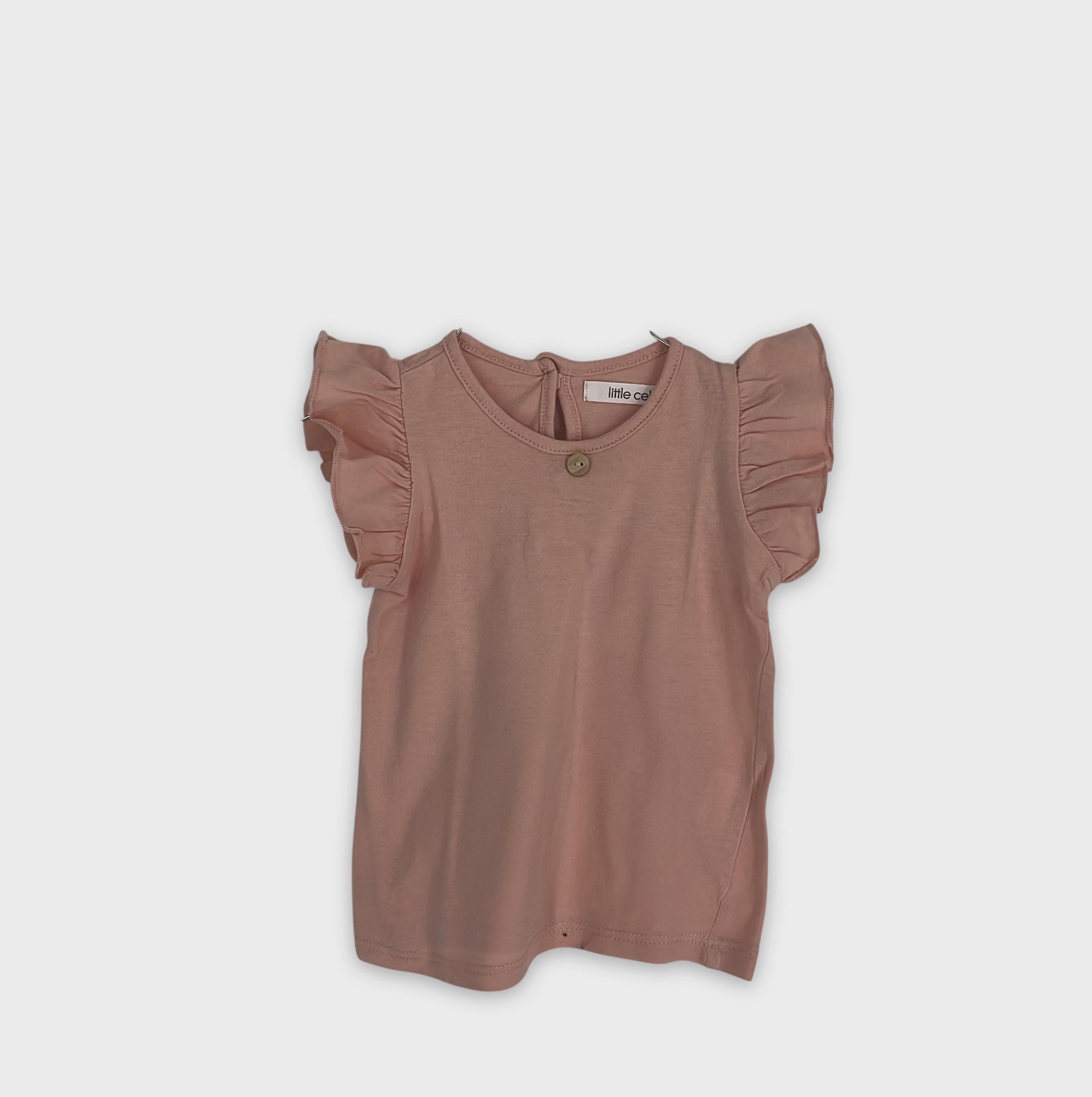 0-little celebs - T-shirt à volants - 18m