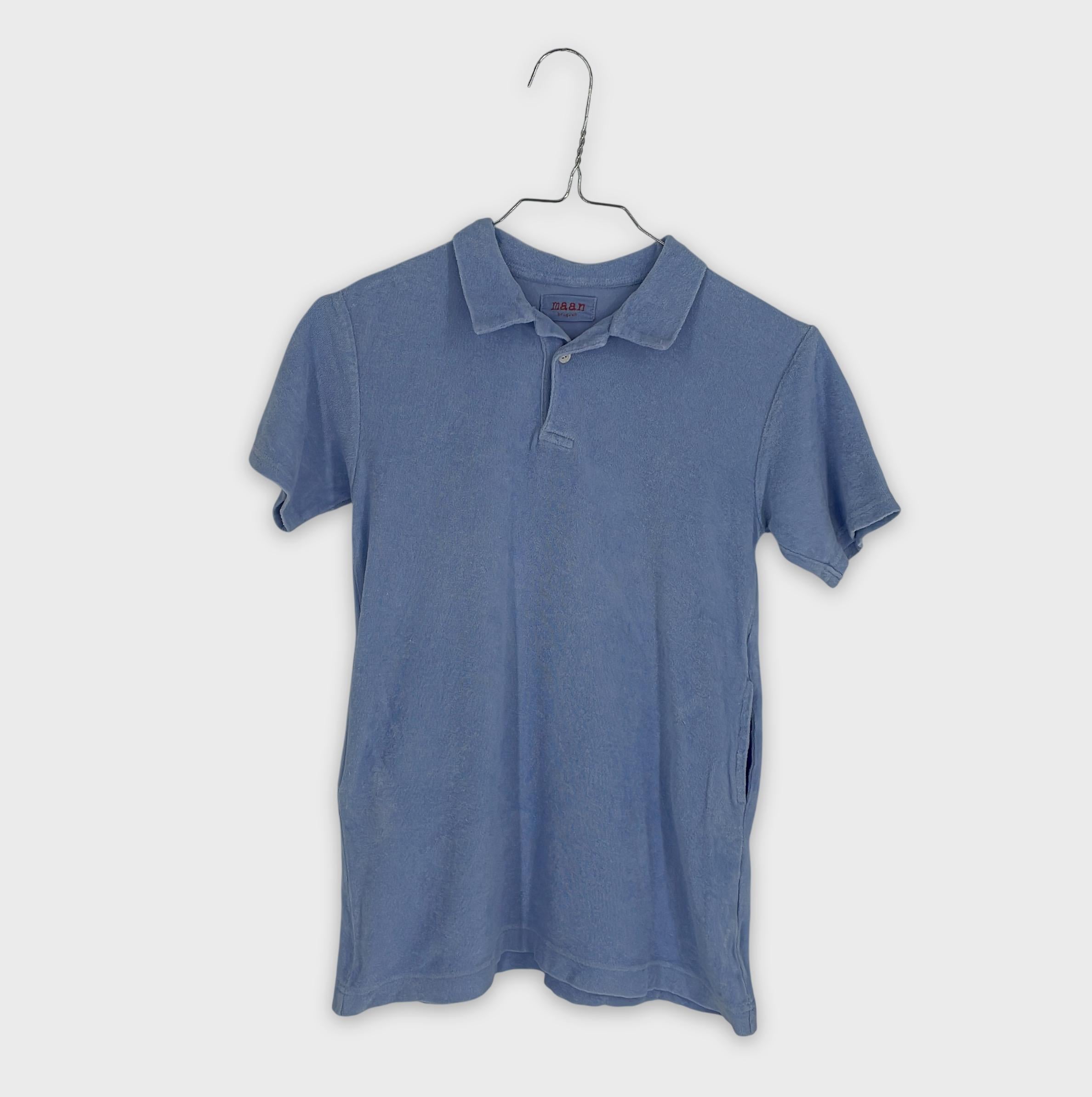0-MEAN - Polo en coton éponge - S