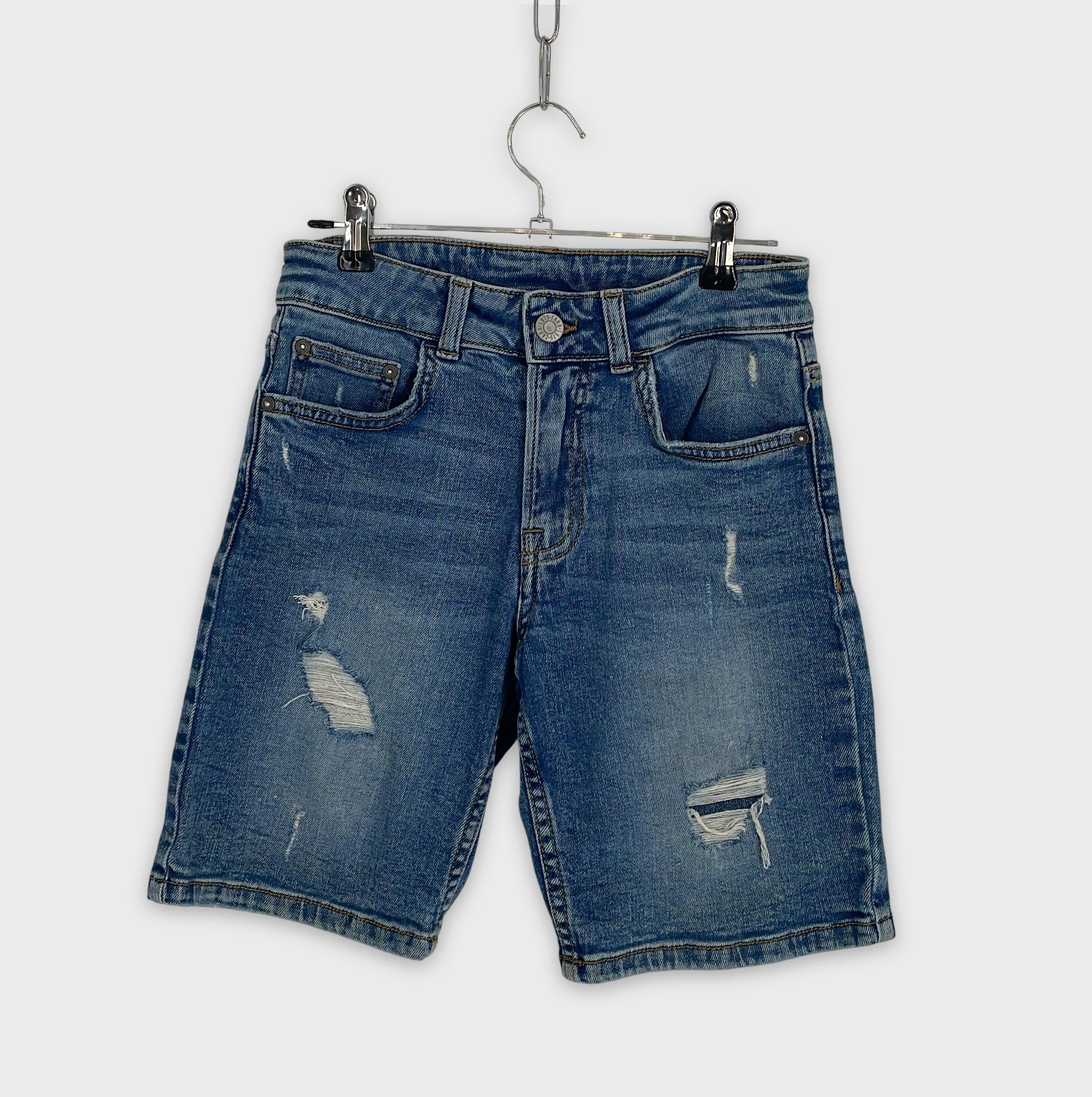 0-Zara - Short en Jean Distressed - Taille 10 Ans