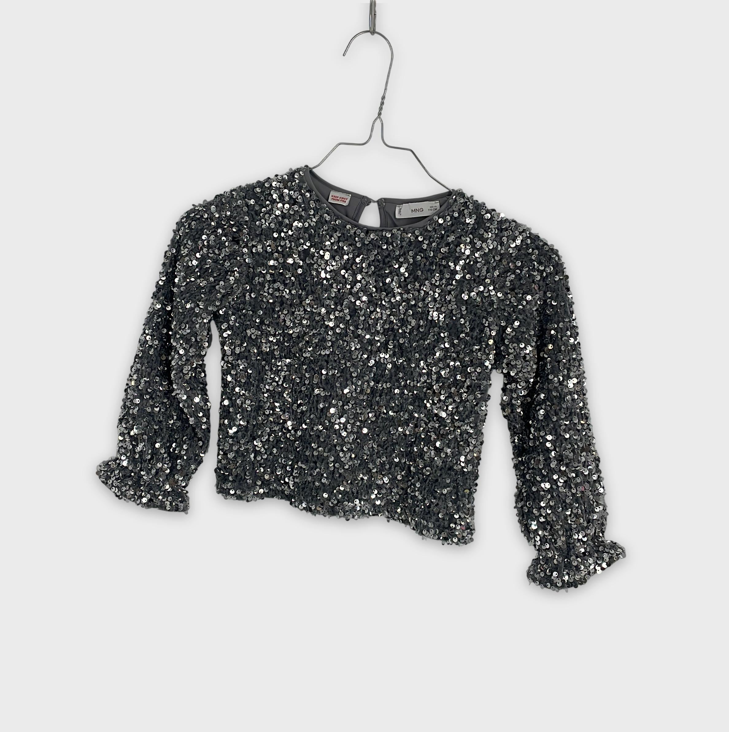 0-Mango - Top à paillettes - 116 cm