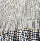 0-Unknown - Pull/Gilet avec empiècements chemise à carreaux - Taille Inconnue