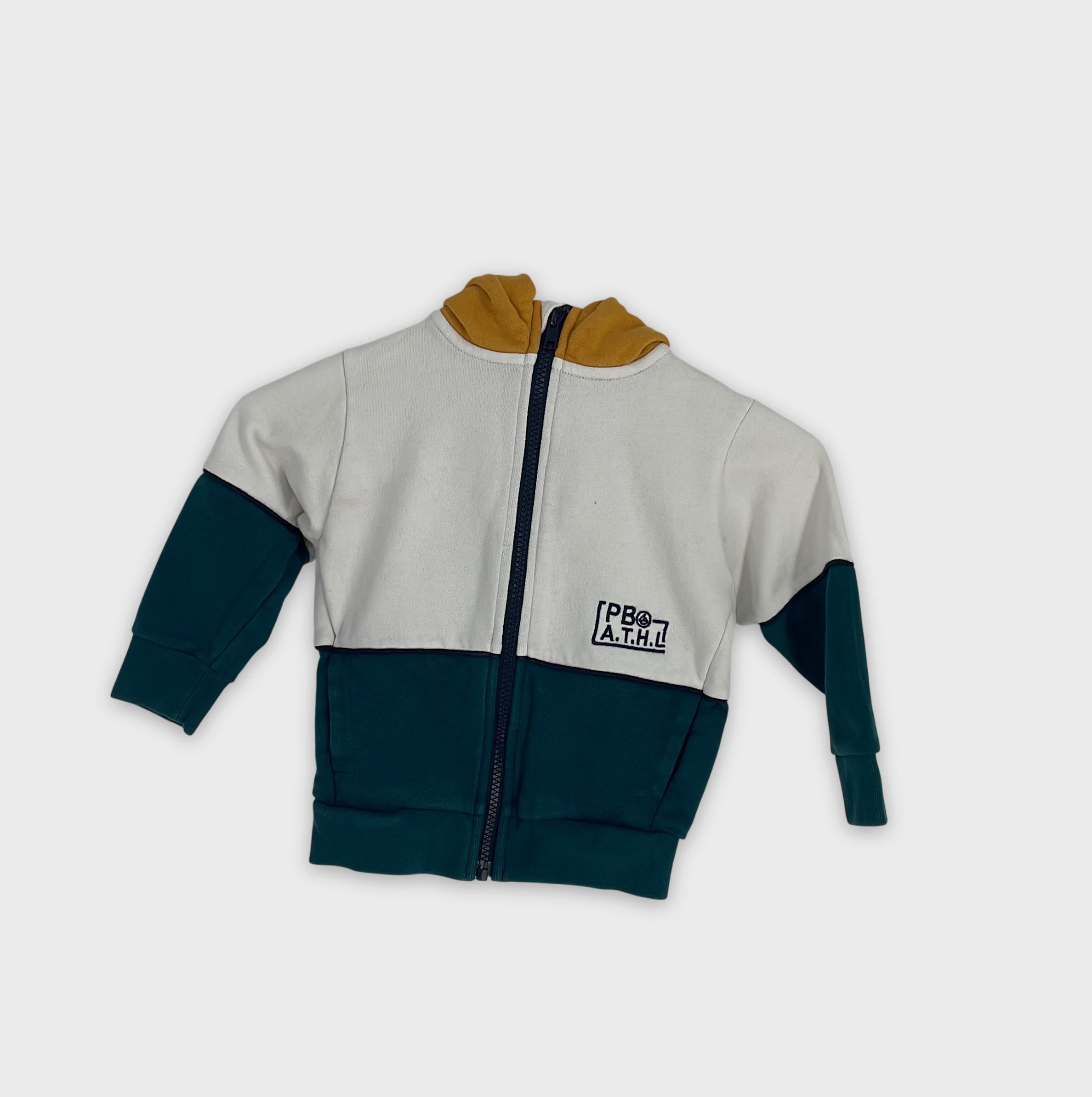 0-Petit Bateau - Sweat zippé - 3 ans