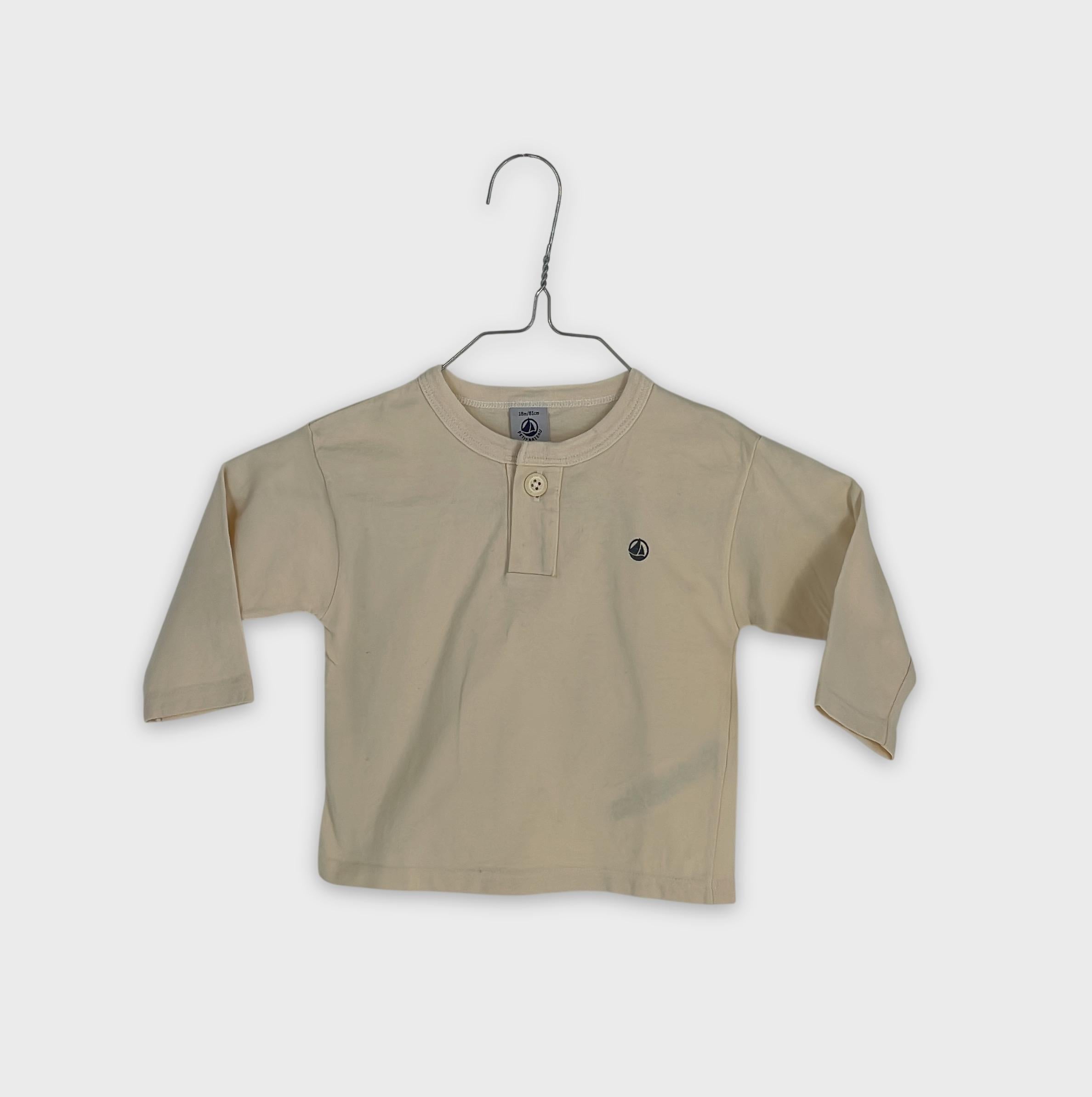 0-Petit Bateau - T-shirt manches longues - 18m/81cm