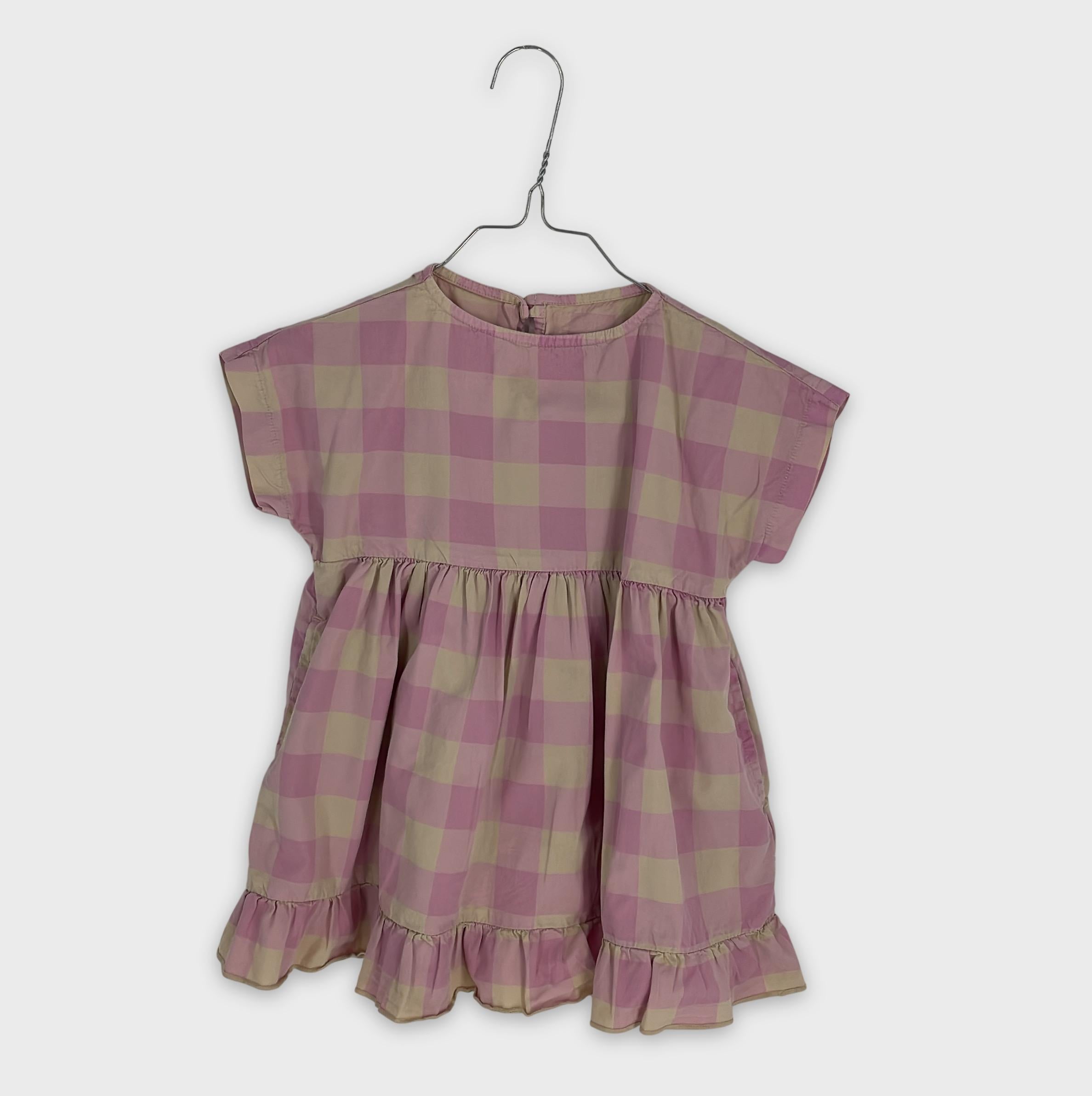 0-REPOSE AMS - Robe à carreaux - 2 ans