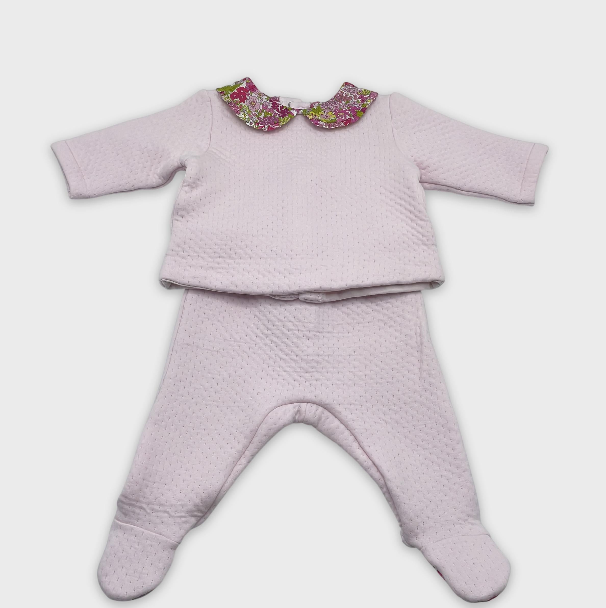 0-Jacadi - Ensemble Bébé Gilet et Pantalon - 3M
