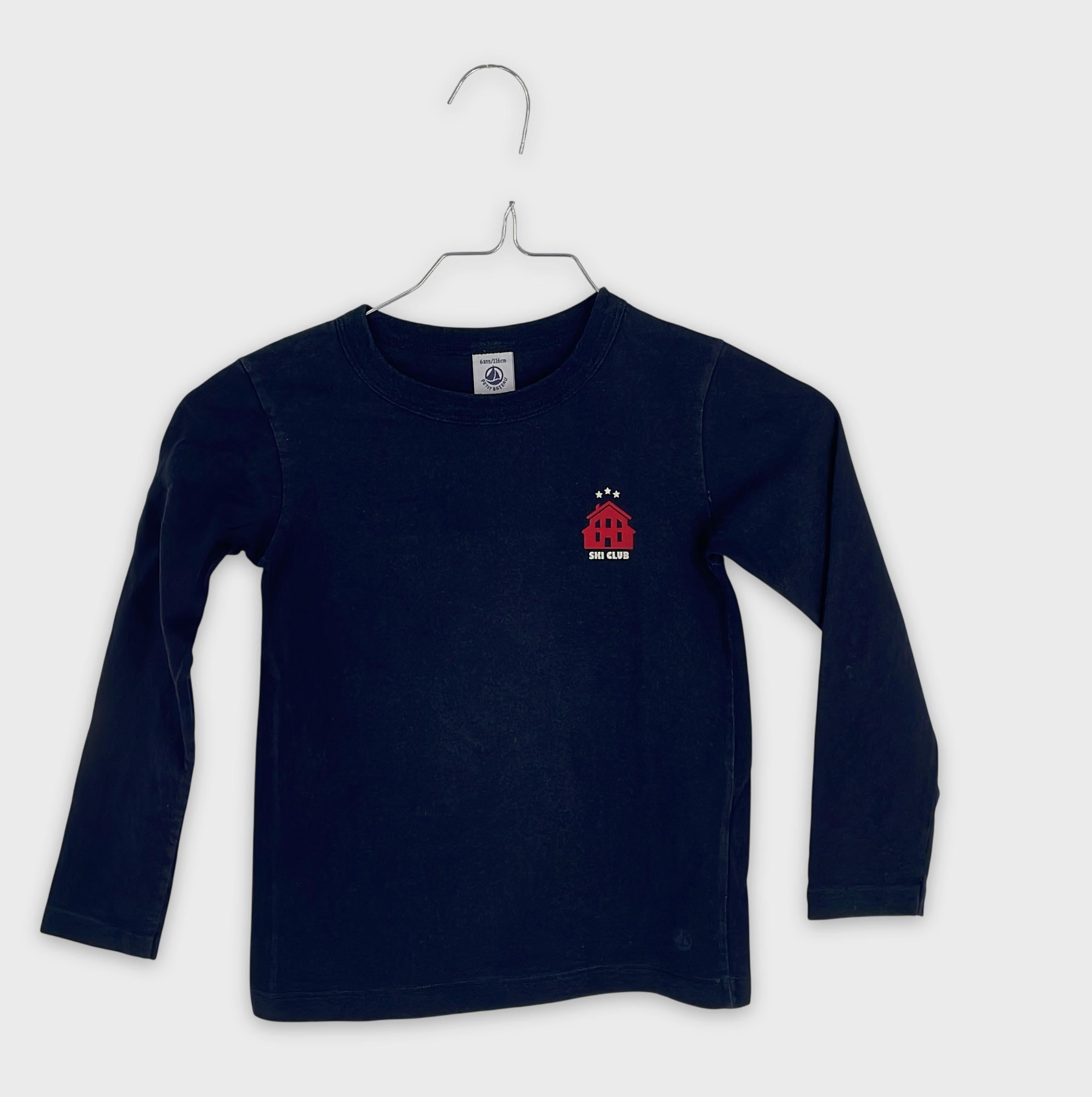 0-Petit Bateau - T-shirt manches longues - 6 ans