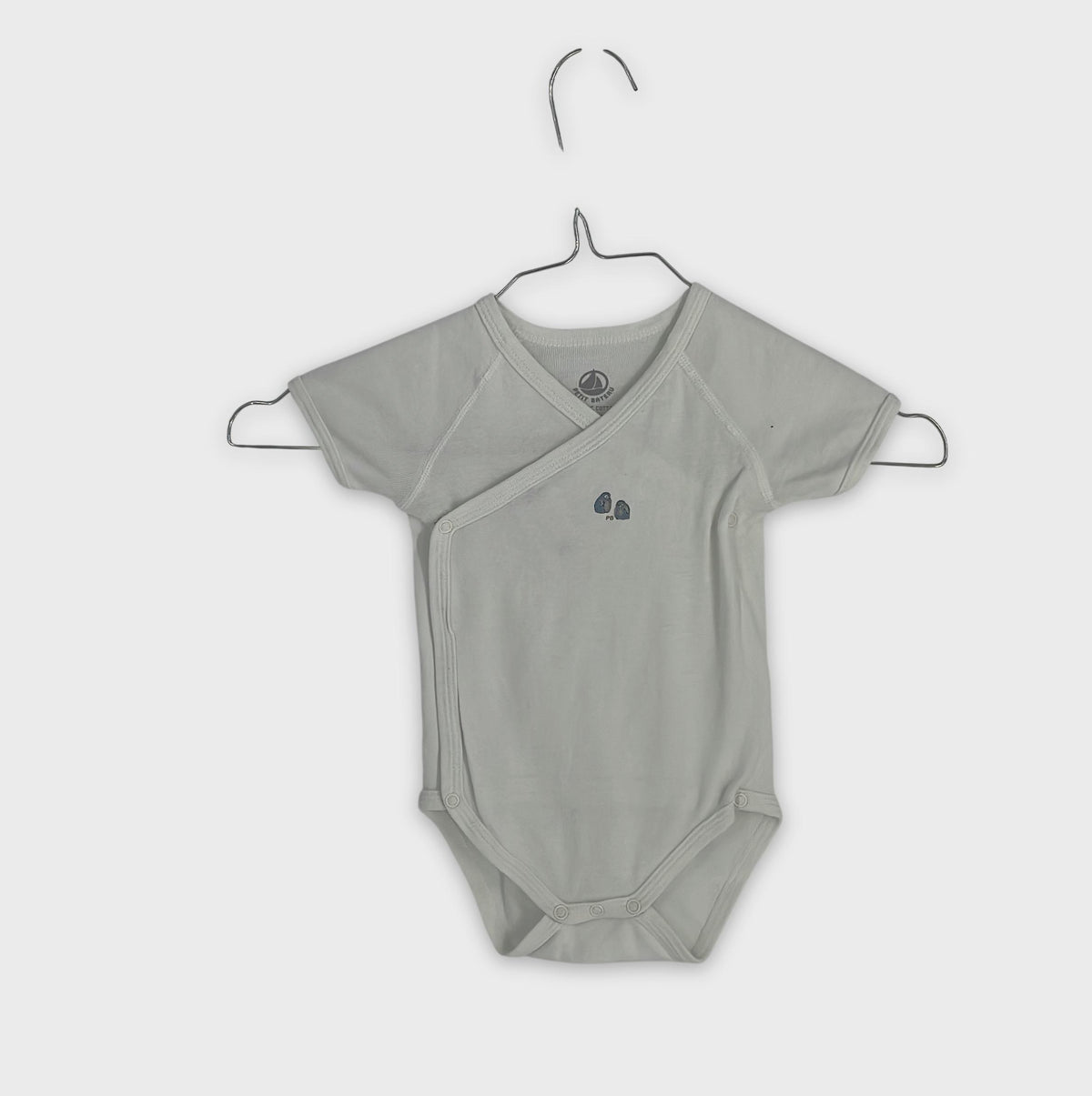 0-Petit Bateau - Body Cache-Cœur - 6 mois