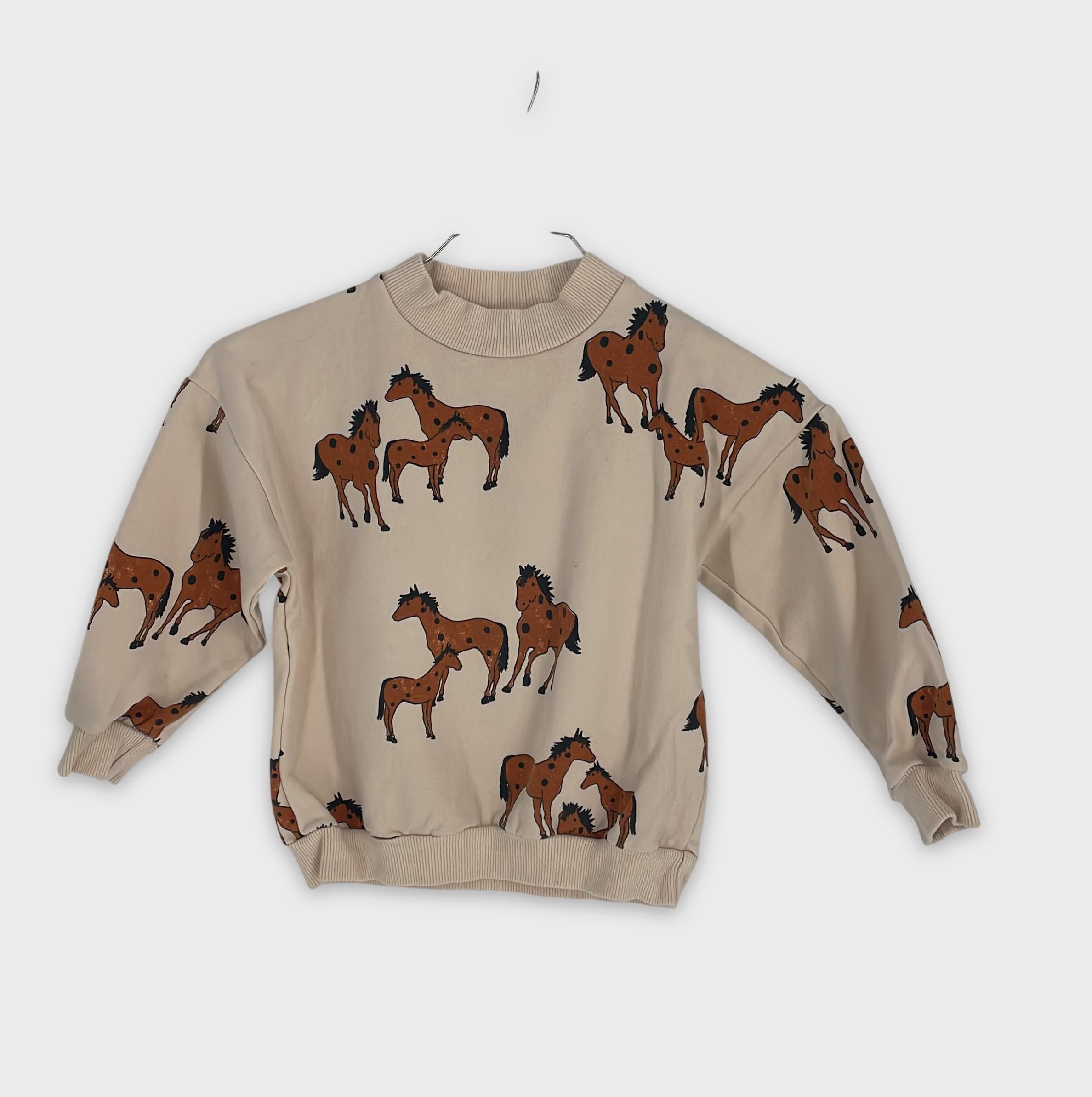 0-Sweatshirt - Motif Chevaux - 2-3 ans