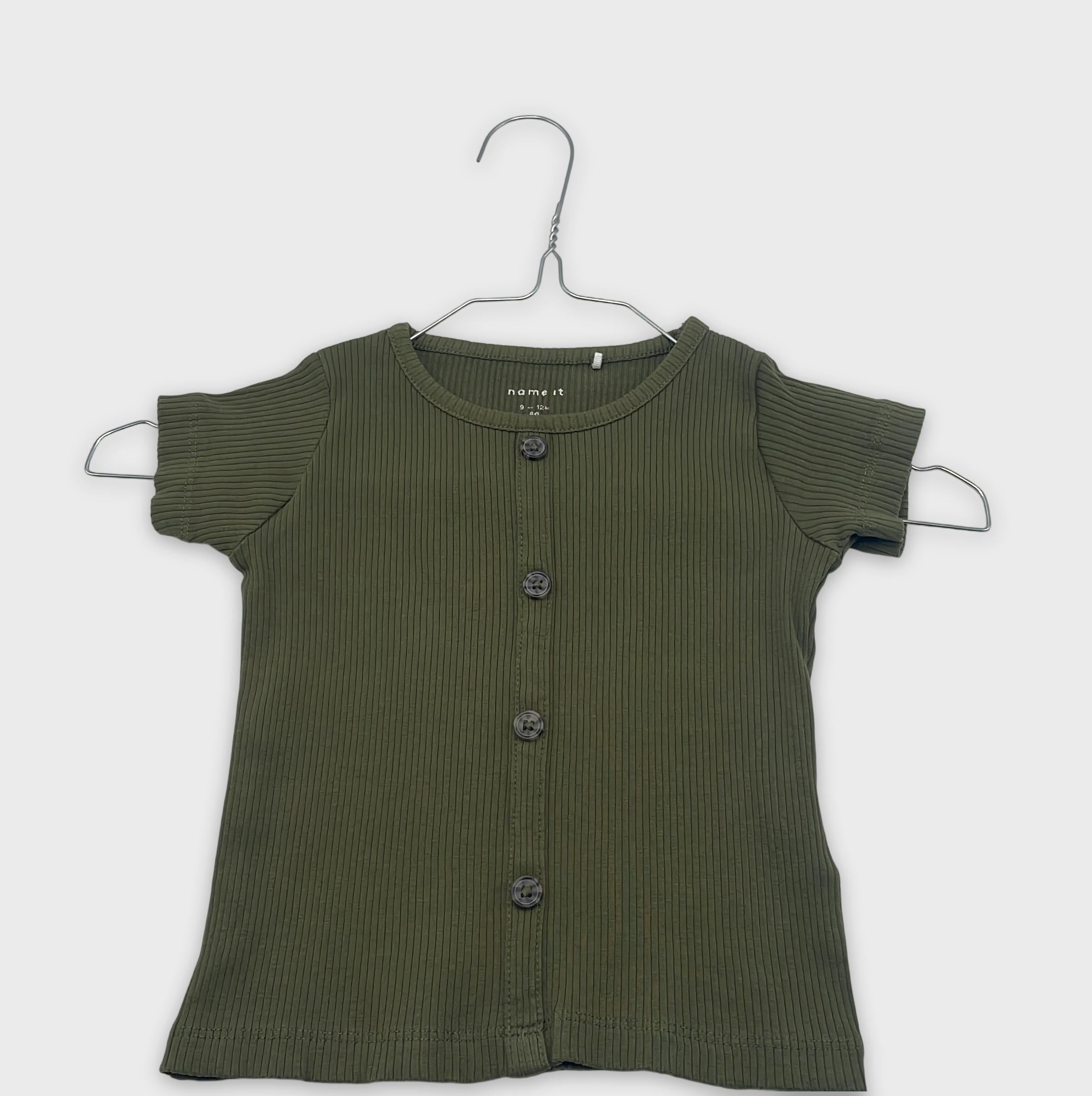 0-Name It - Haut côtelé à boutons - 9-12M (80 cm)